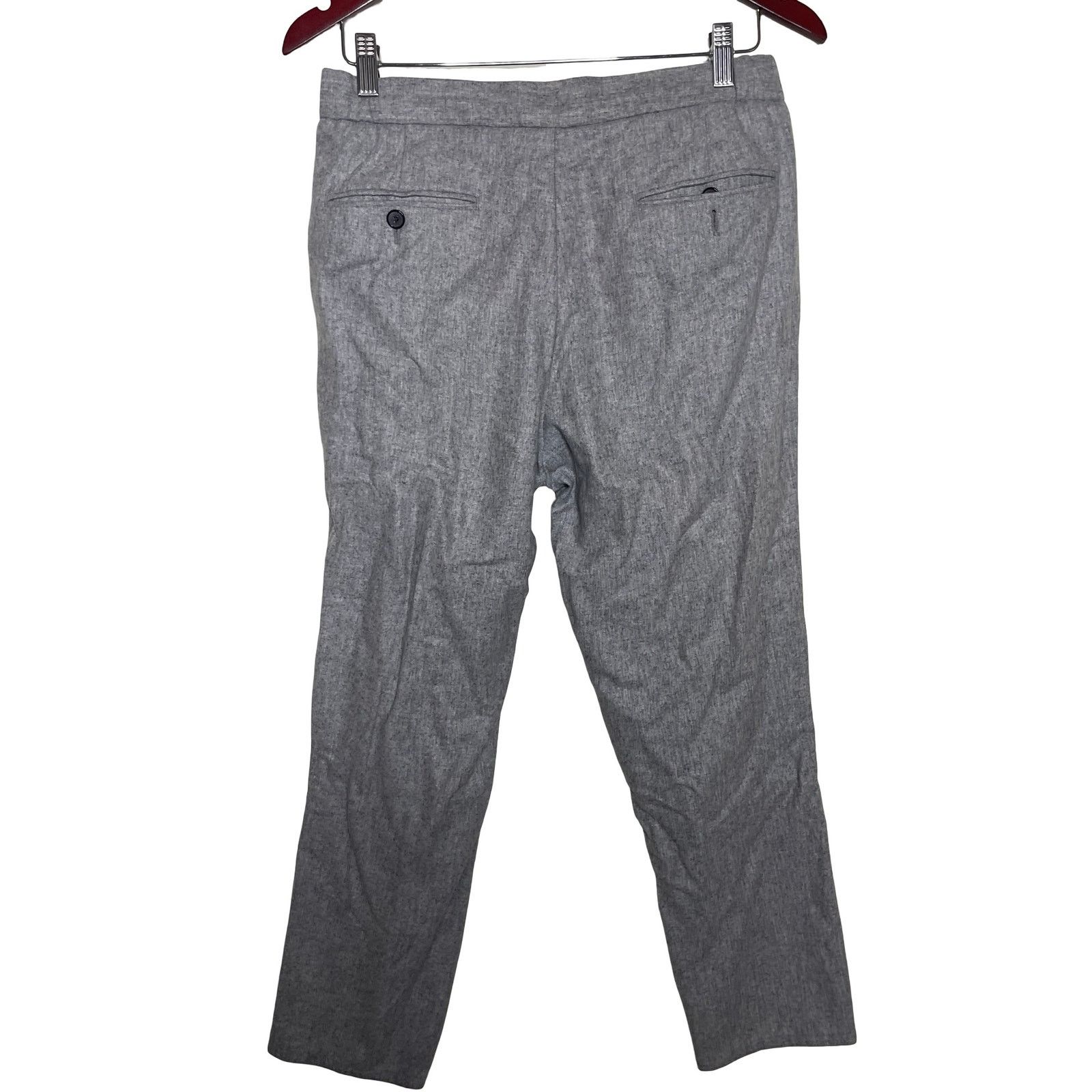 Suitsupply Suitsupply grey wool cropped tapered pants sz 30x27 Size US 30 / EU 46 - 4 Thumbnail