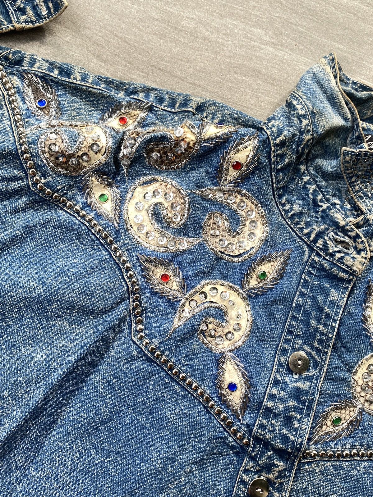 Vintage VINTAGE Lee Sands Hawaii Denim Button Jacket Women Size L / US 10 / IT 46 - 18 Thumbnail