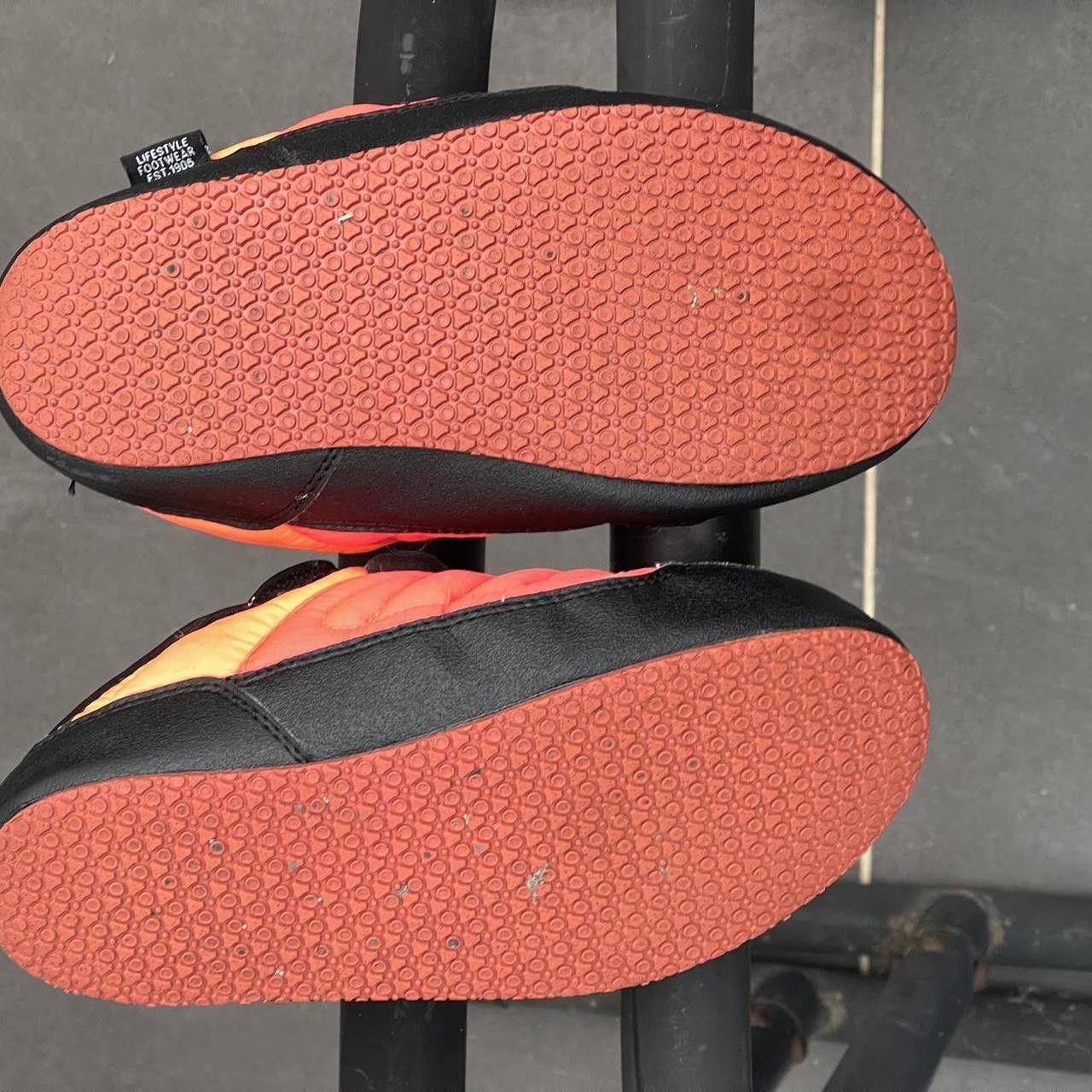 New Balance New Balance Fluoro neon orange, red and black puffy slippers Size US 6 / IT 36 - 4 Thumbnail