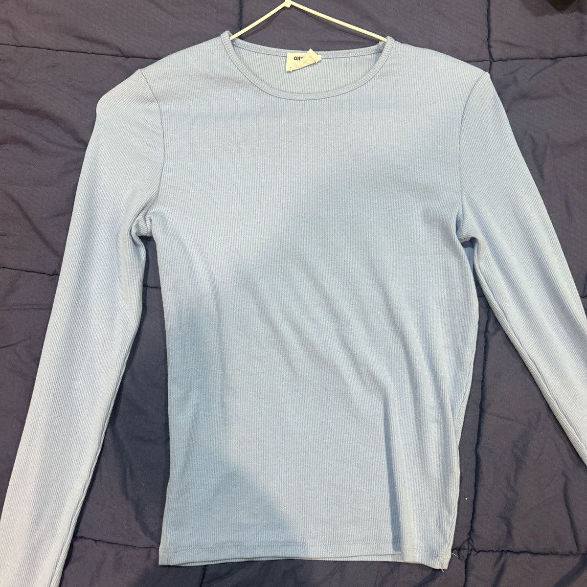 Cotton On Long sleeve blue cotton on top Size S / US 4 / IT 40 - 1 Thumbnail