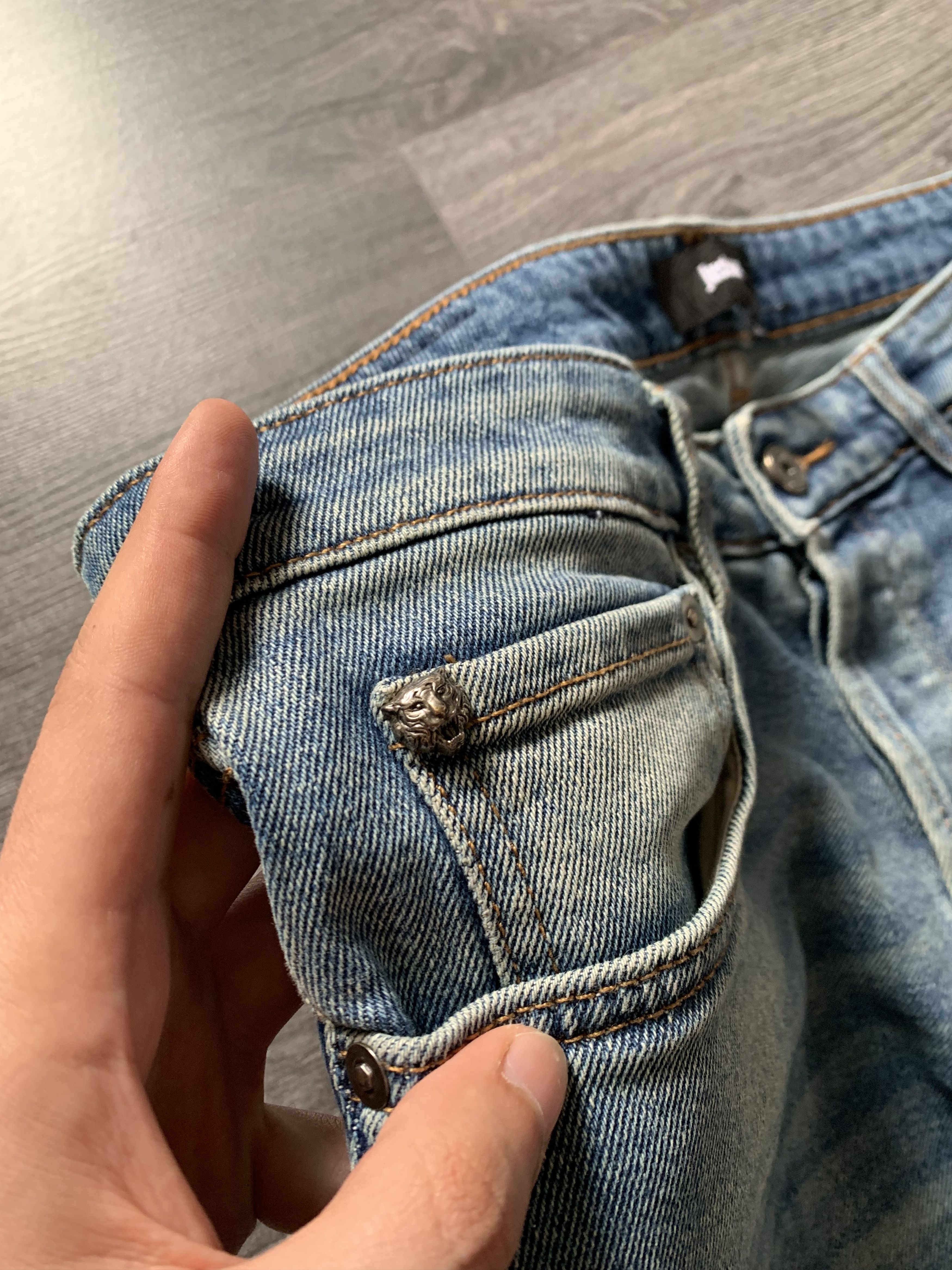 Just Cavalli Just Cavalli Washed Denim Pants Size US 31 - 6 Thumbnail