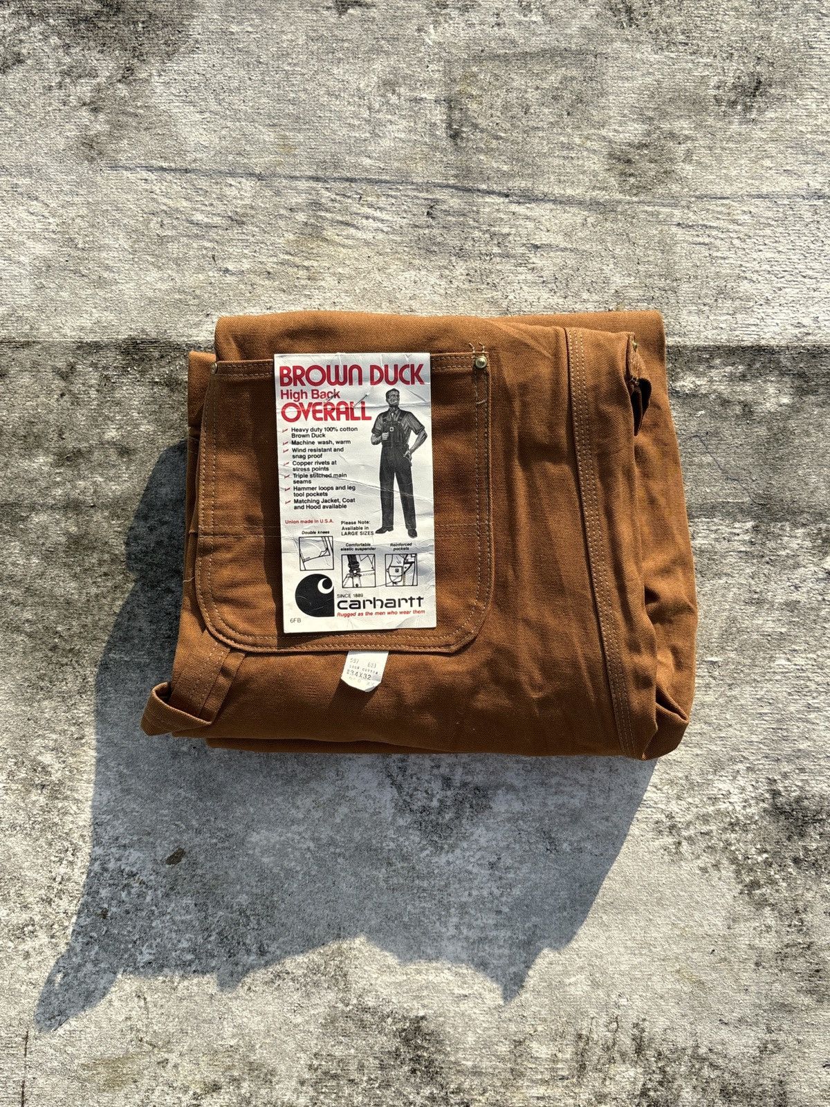 Carhartt Carhartt Brown Duck 1970’s Size US 34 / EU 50 - 1 Thumbnail