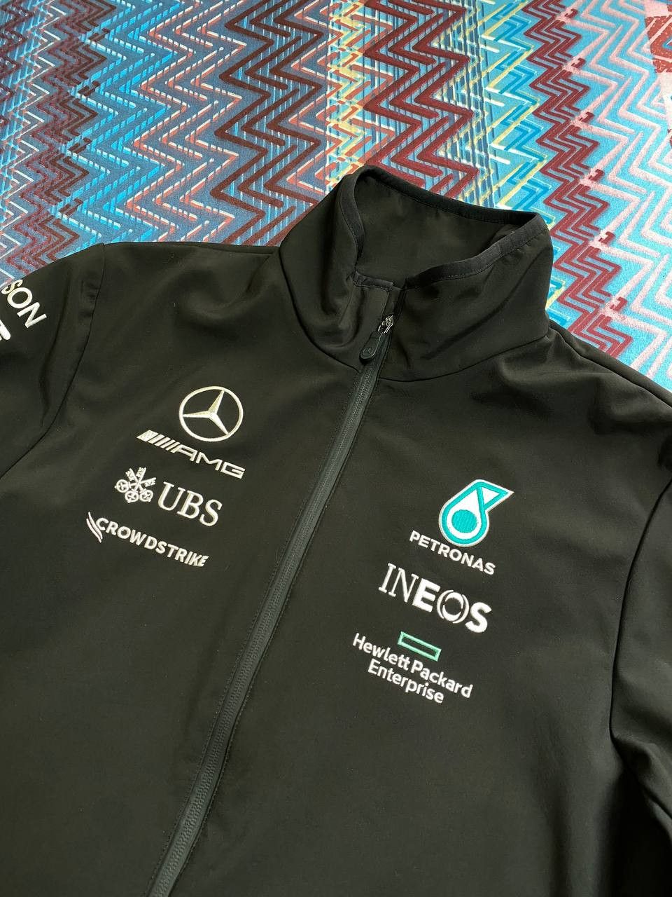 Other AMG Petronas France Racing SoftShell Black Jacket Size US M / EU 48-50 / 2 - 12 Thumbnail