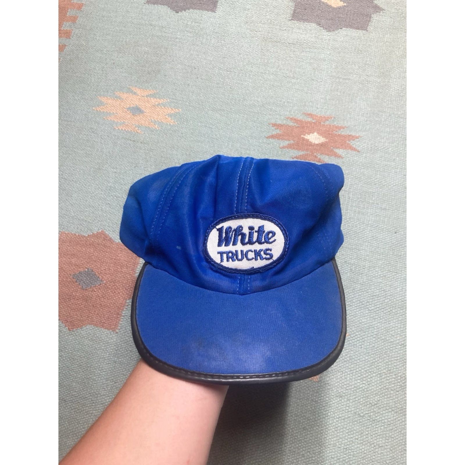 Vintage VINTAGE 70s 80s SnapBack hat cap blue adjustable lightweight white trucks patch Men Size ONE SIZE - 2 Thumbnail