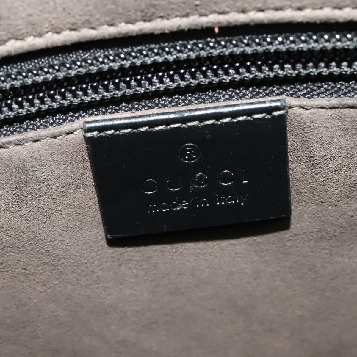 Gucci GUCCI GG Canvas Guccissima Shoulder Bag Leather Silver Black Size ONE SIZE - 16 Thumbnail