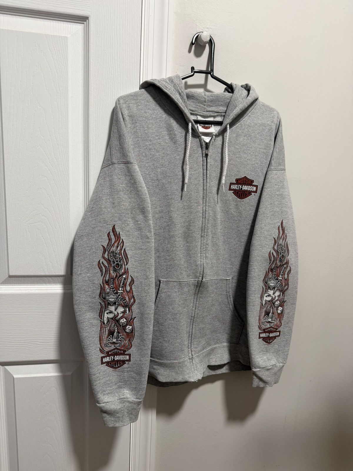 Harley Davidson Vintage Harley Davidson Graphic Zip Up Hoodie Size US S / EU 44-46 / 1 - 1 Thumbnail