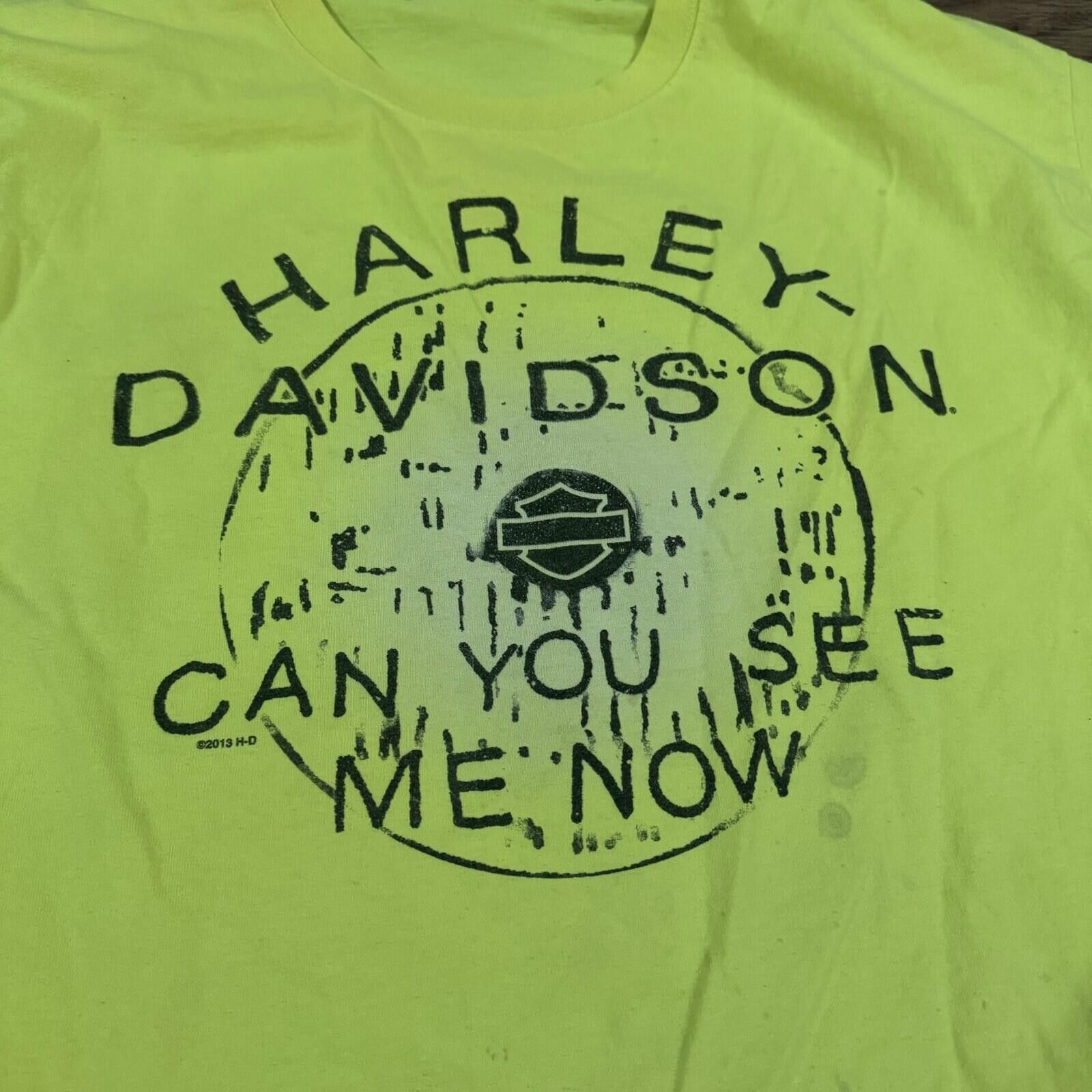 Harley Davidson Harley Davidson Clinton Iowa Neon Biker Shirt Size US XL / EU 56 / 4 - 3 Thumbnail