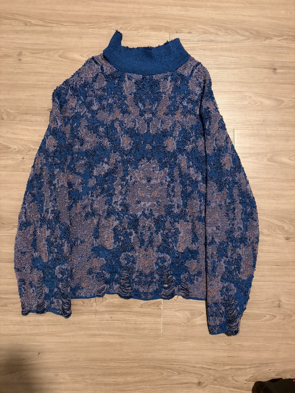 Zara Zara Blue and Purple Sweater Size US L / EU 52-54 / 3 - 2 Thumbnail