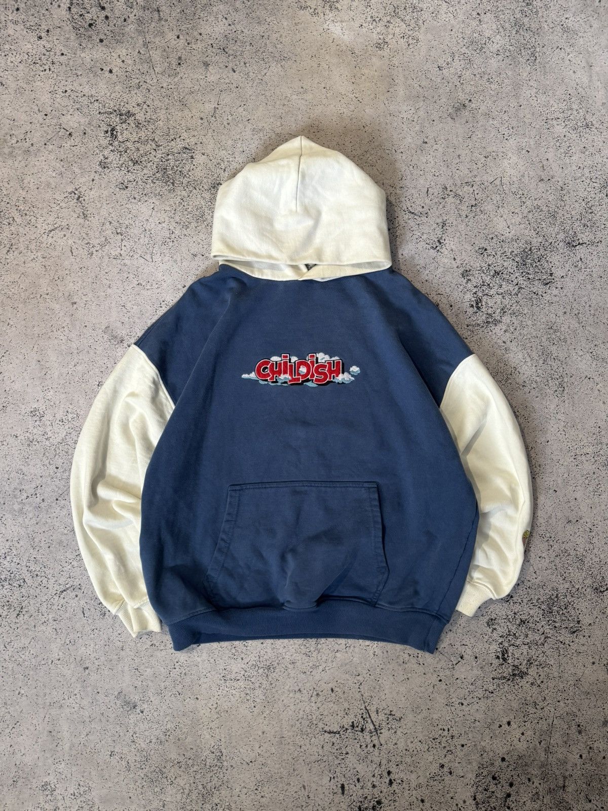 Japanese Brand Vintage childish hoodie TGF blue white skate Size US S / EU 44-46 / 1 - 1 Thumbnail