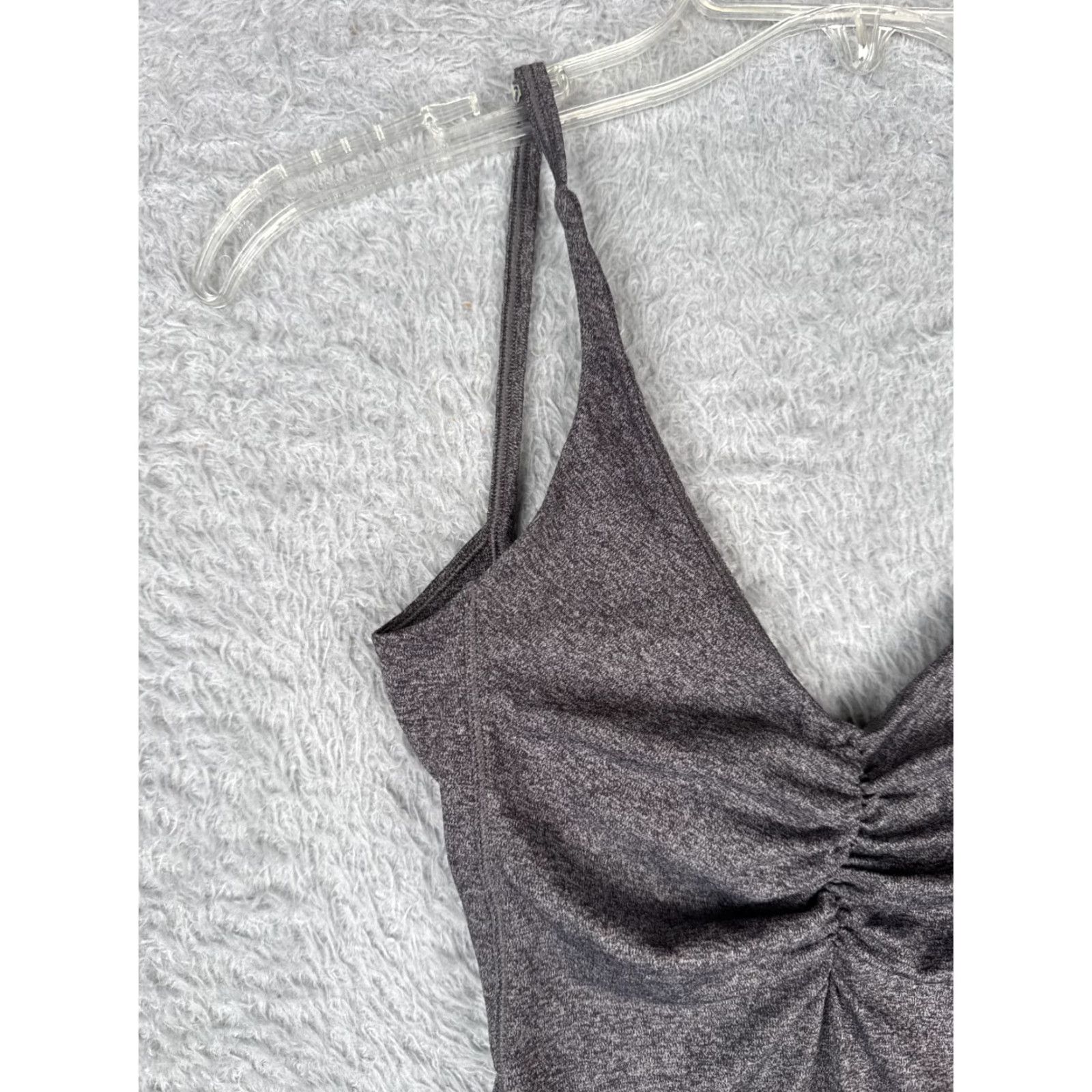 Lululemon Lululemon Bodysuit Women Regular Size 2 Gray Yoga Gym Sleeveless V-Neck Heathered Nulu Fabric Size XS / US 0-2 / IT 36-38 - 2 Thumbnail
