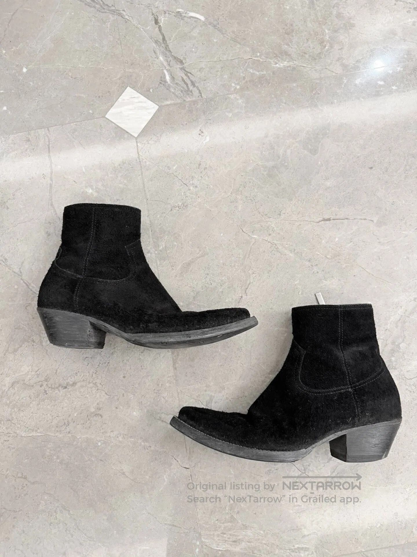 Yves Saint Laurent Saint Laurent Black Suede Chelsea Boots. Size US 8 / EU 41 - 2 Thumbnail