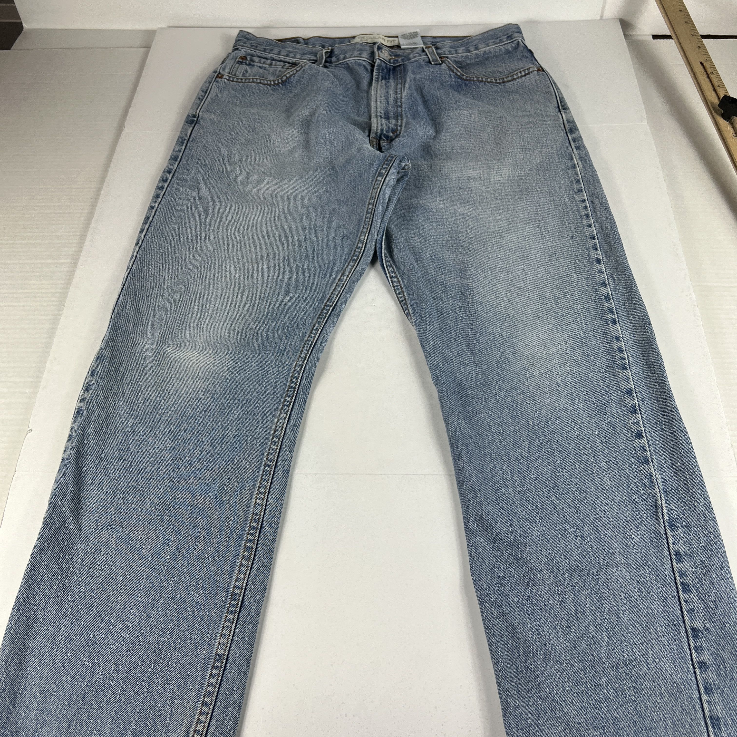 Levi's × Vintage Y2K Levi's Jeans 505 Straight Blue Faded Cotton Denim Size US 34 / EU 50 - 1 Thumbnail
