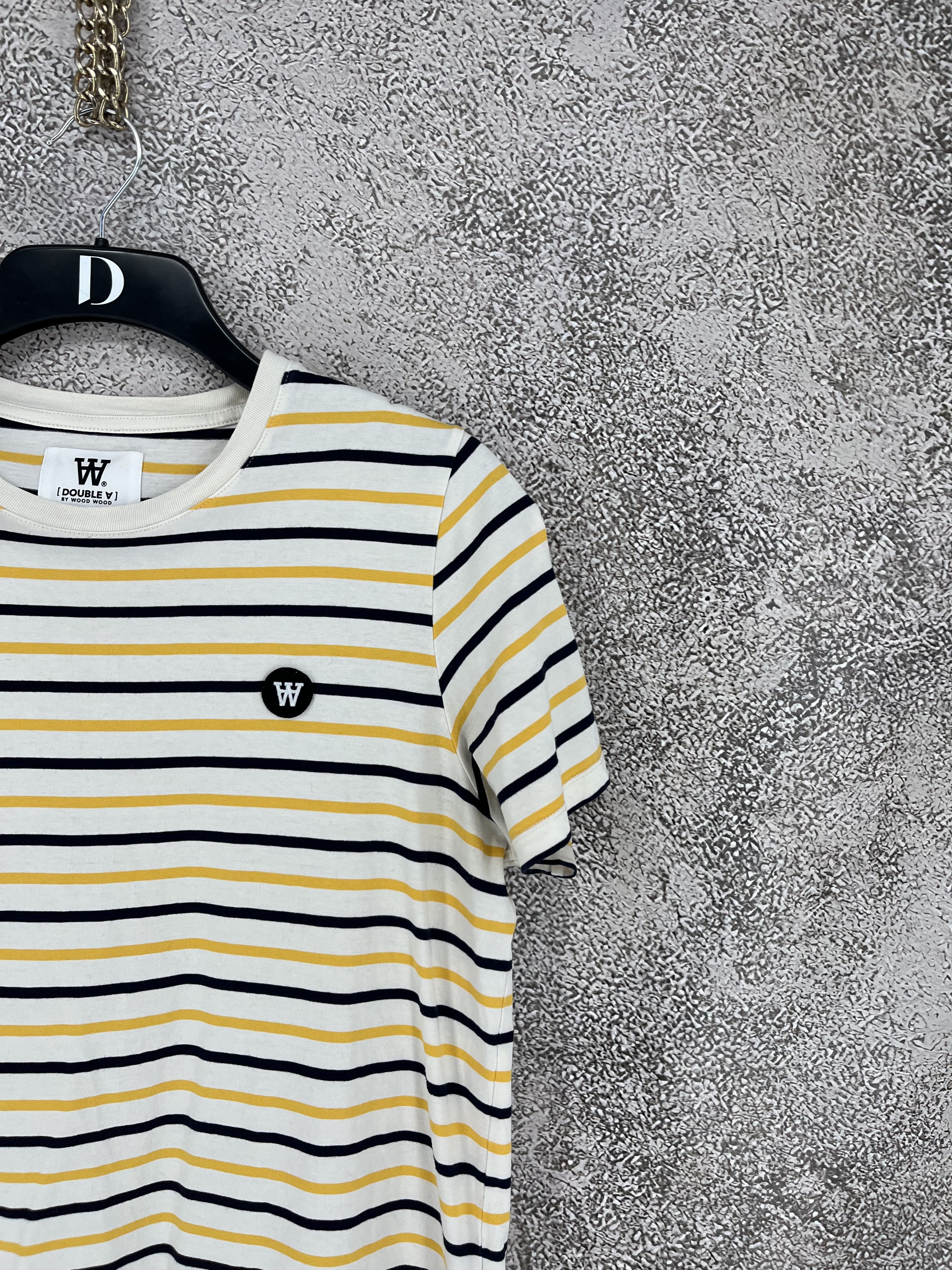 Wood Wood Wood Wood Mia Stripe T-shirt off-white/yellow stripes Size L / US 10 / IT 46 - 5 Thumbnail