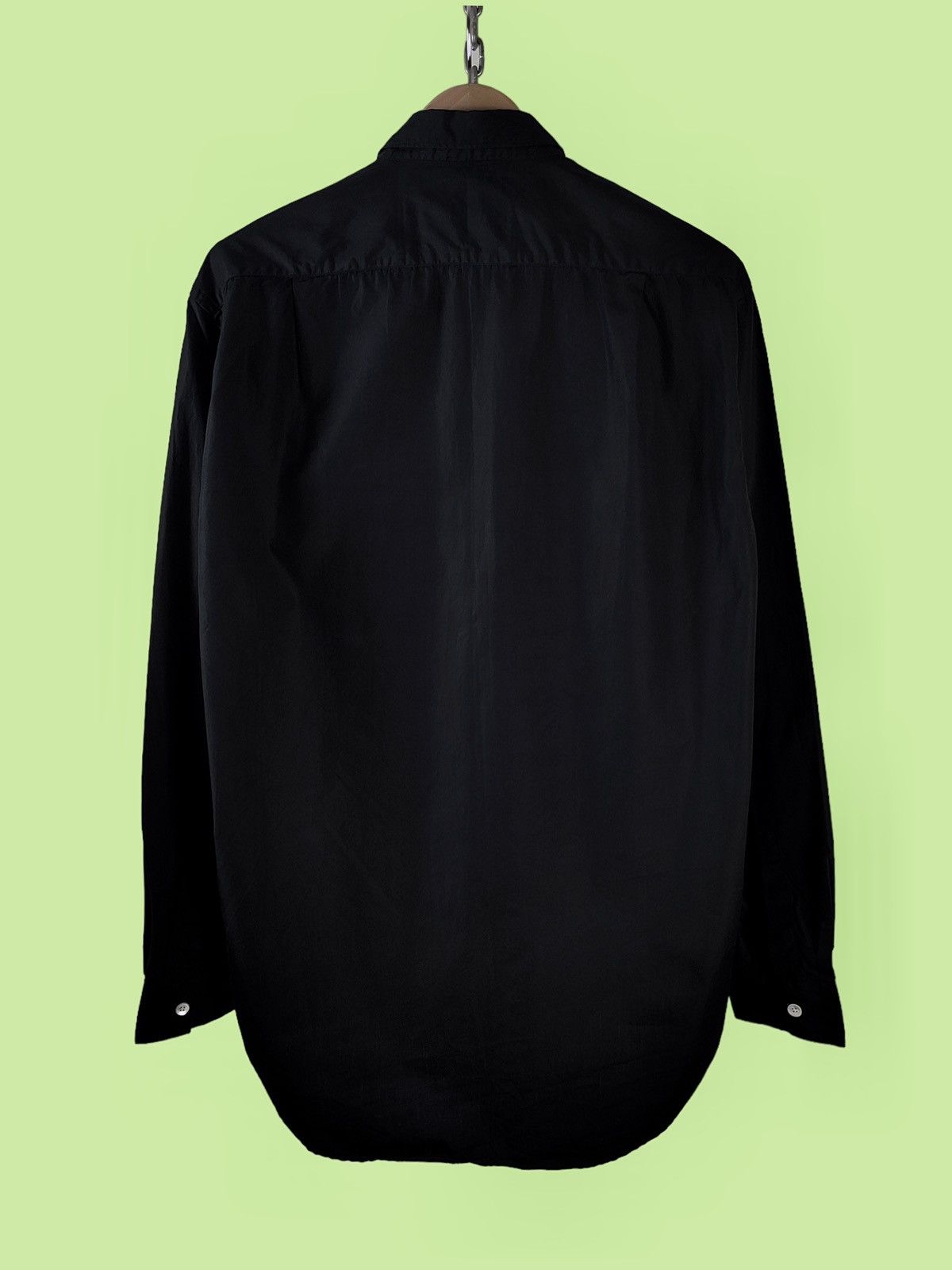 Our Legacy Our Legacy Black Oversized Pearl Long Sleeve Shirt Size US L / EU 52-54 / 3 - 9 Thumbnail