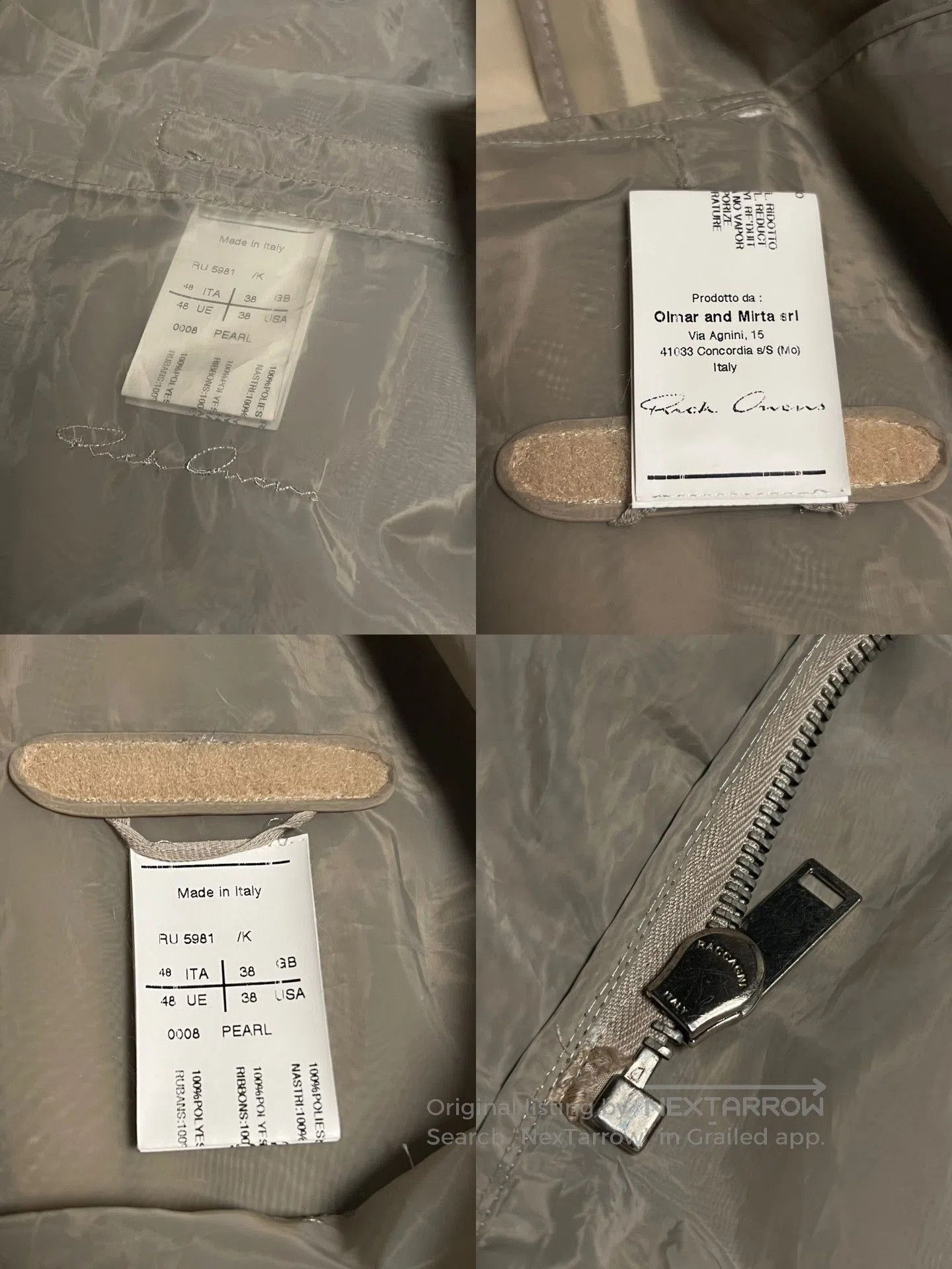 Rick Owens rick owens sheer tail coat with straps. Size US L / EU 52-54 / 3 - 8 Thumbnail