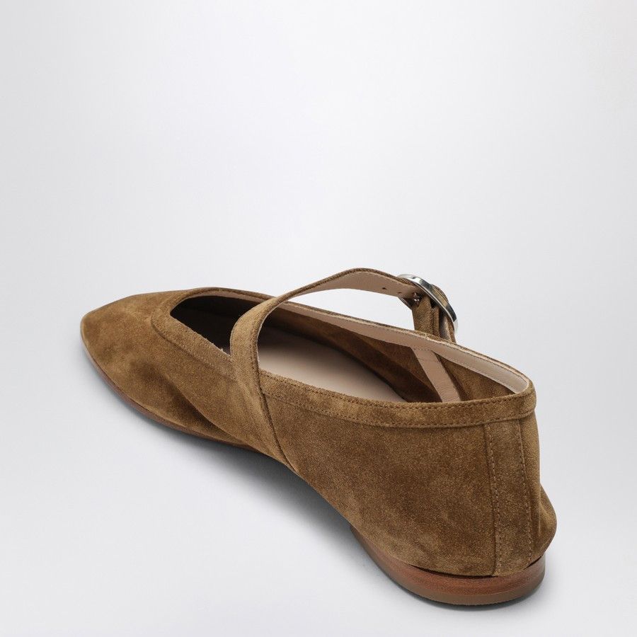 Le Monde Beryl o1d2blof0824 Suede Mary Jane Ballerina in Brown Size US 8 / IT 38 - 4 Thumbnail