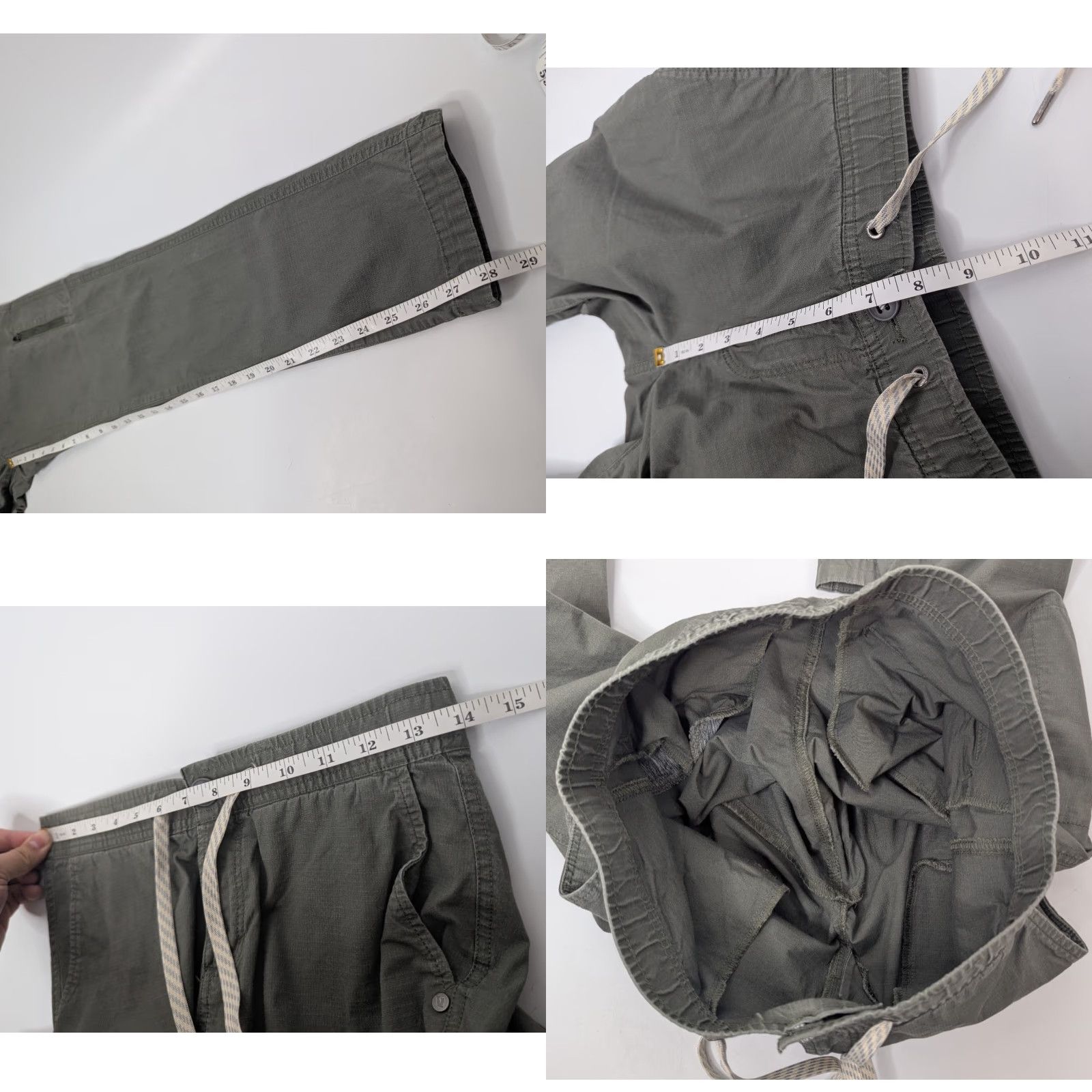 Vuori VUORI Pants XS Green Ripstop Drawstring Jogger Organic Cotton Outdoor VW401 Size 26" / US 2 / IT 38 - 8 Thumbnail