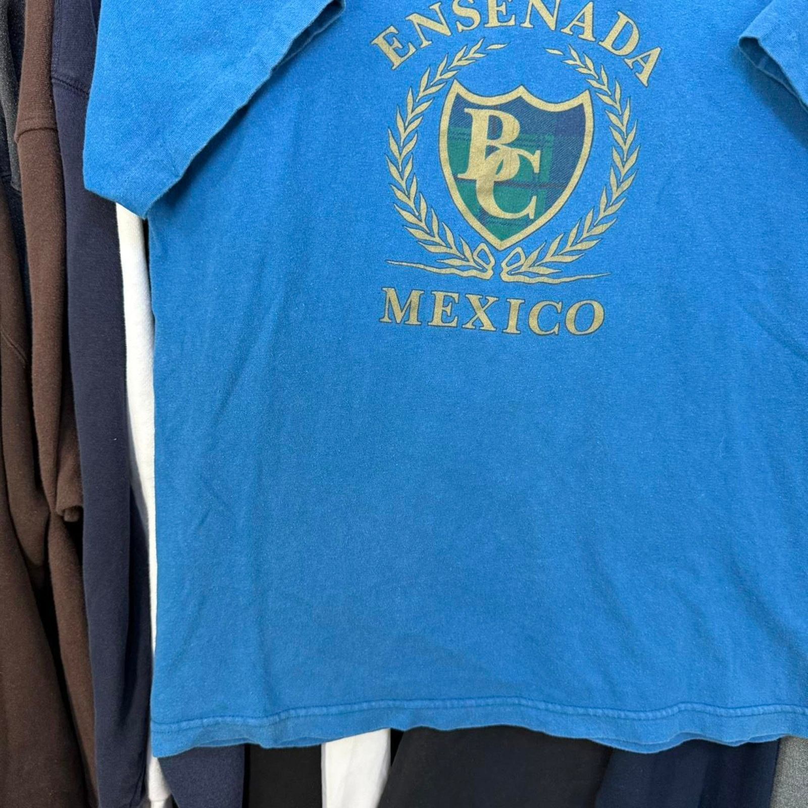 Other Vintage 90s Ensenada Mexico Tee In Blue Single Stitch Size US M / EU 48-50 / 2 - 5 Thumbnail