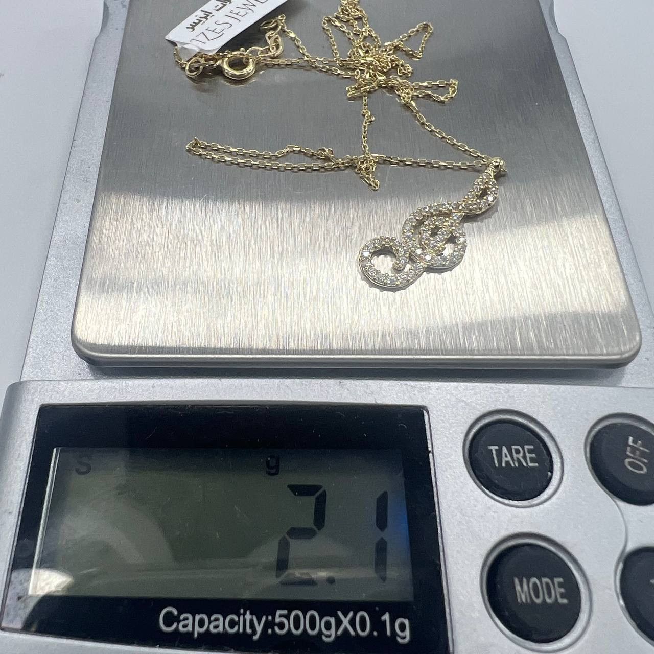 Other 14K Solid Gold Treble Clef Necklace Pendant 2.1g, 24cm Italy Size ONE SIZE - 3 Thumbnail