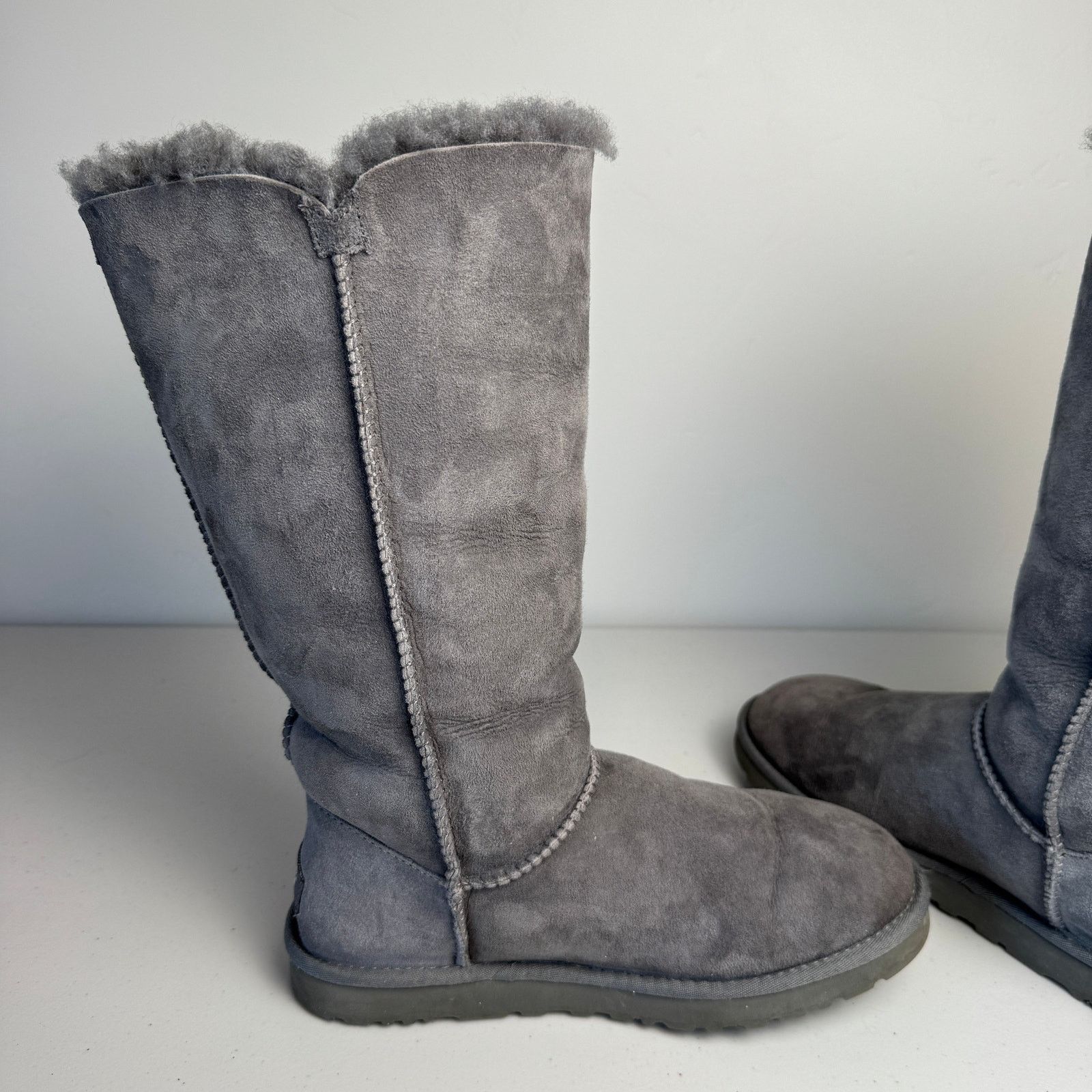 Ugg UGG Bailey Button Triplet Tall Boots Women's Size 8 Grey Size US 8 / IT 38 - 11 Thumbnail