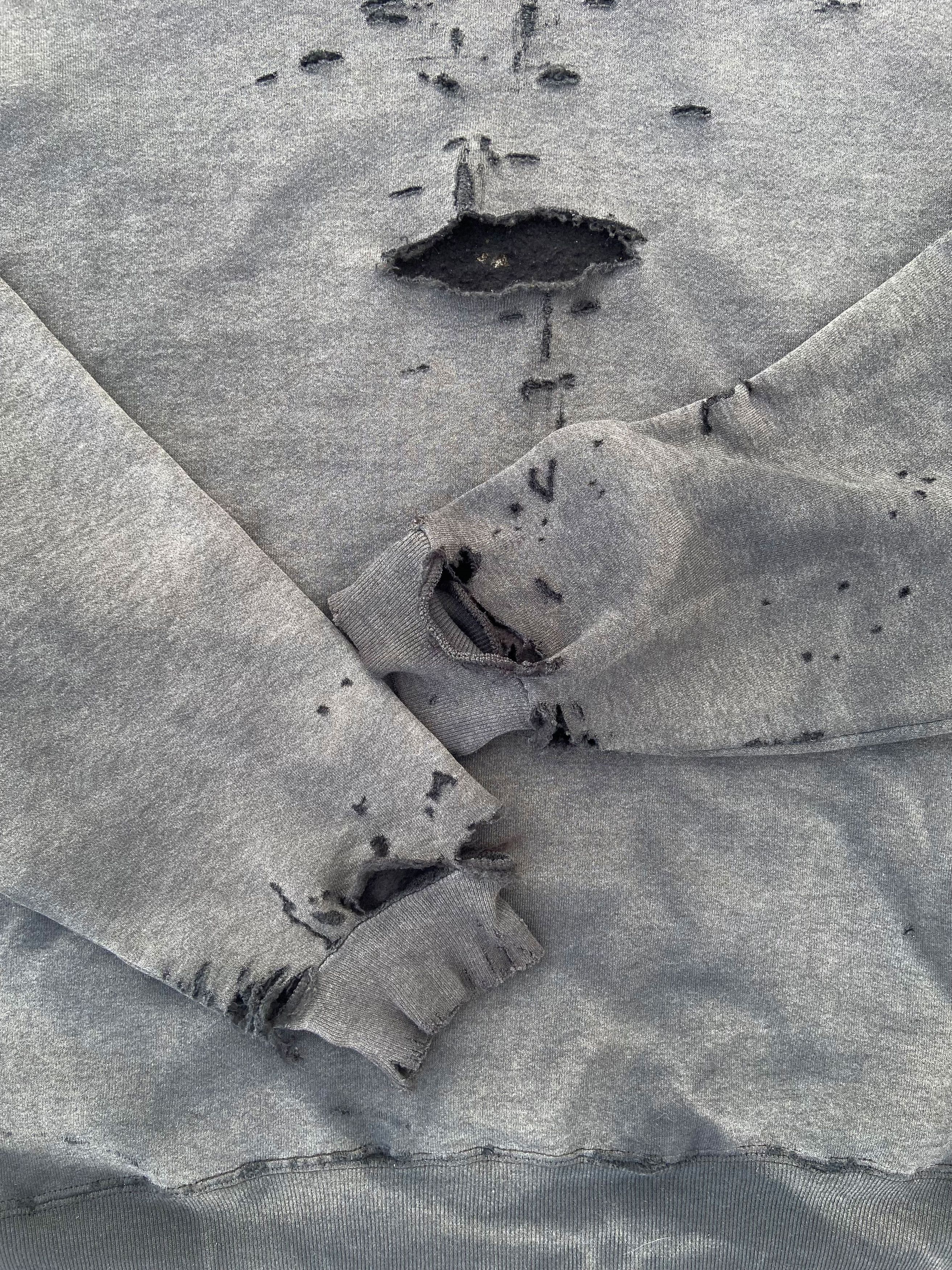 Vintage Thrashed Distressed & Faded Russell Sweatshir ERD Grunge Size US L / EU 52-54 / 3 - 18 Thumbnail