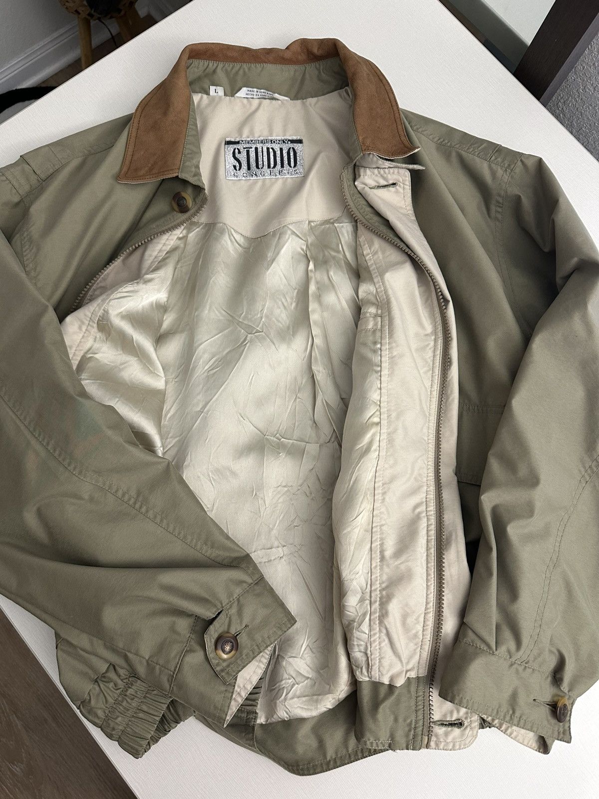 Members Only × Vintage Vintage 80s Members Only Studio Concepts Rare bomber Jacket Size US L / EU 52-54 / 3 - 6 Thumbnail