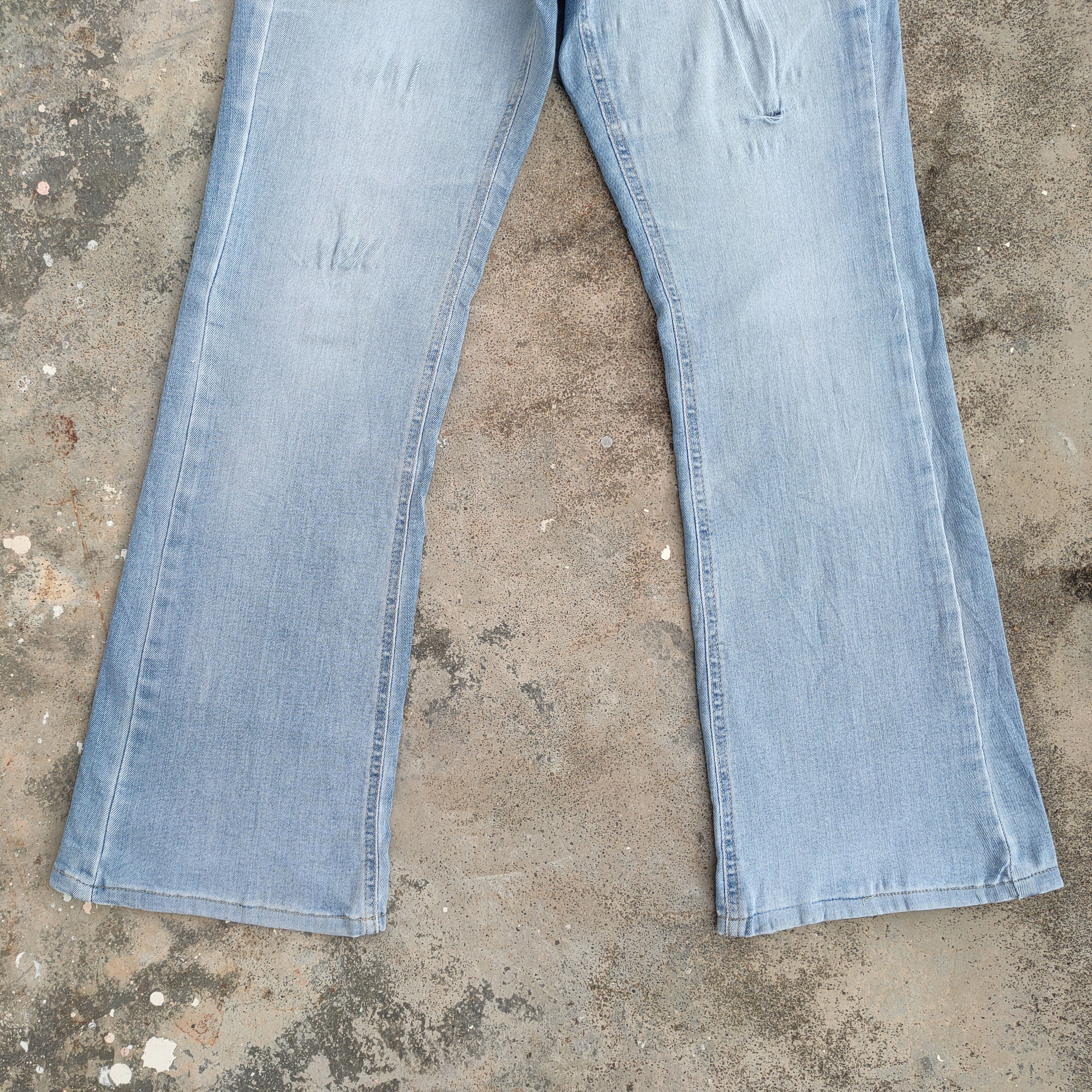 Japanese Brand × Jean × Vintage VINTAGE SOMETHING WOMAN FLARE JEANS DENIM PANTS Size US 30 / EU 46 - 3 Thumbnail