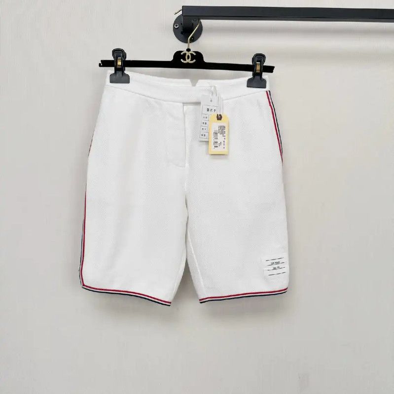 Thom Browne Thom Browne White Cotton Women's Shorts 0089 Size 23" - 1 Thumbnail