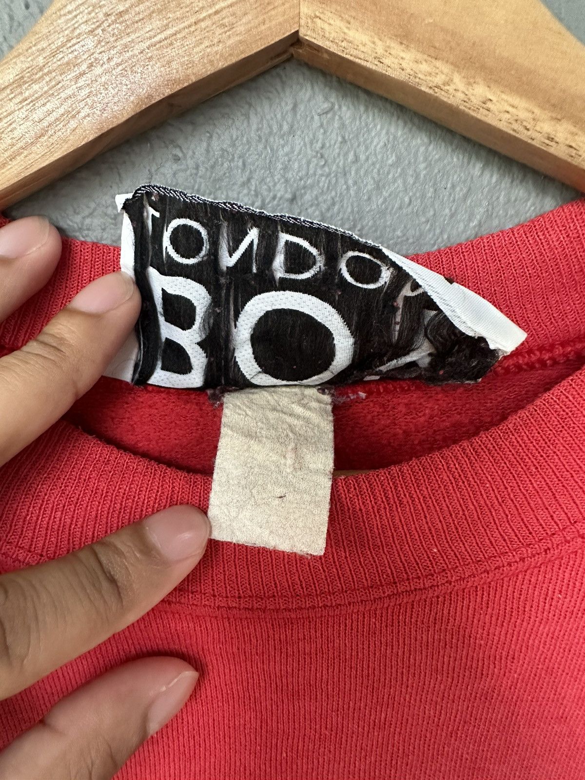 Boy London Vintage 90’s BOY LONDON Luxury Brand Rare Sweatshirt Red L Size US L / EU 52-54 / 3 - 6 Thumbnail