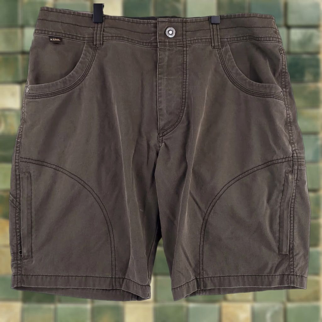 Olive Kuhl Ramblr Shorts Olive Green 10 Inch Inseam Hiking Mens 34 Brown Chino 34 Mens Size US 34 / EU 50 - 1 Thumbnail