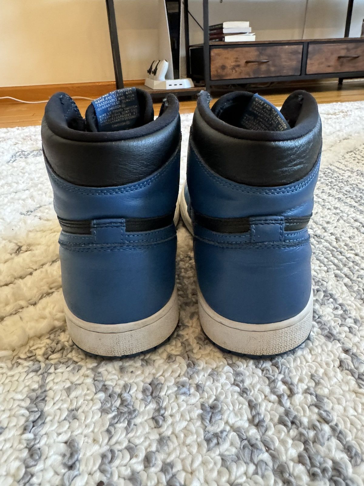 Jordan Brand Jordan 1 Retro High OG Dark Marina Blue Size US 9.5 / EU 42-43 - 4 Thumbnail