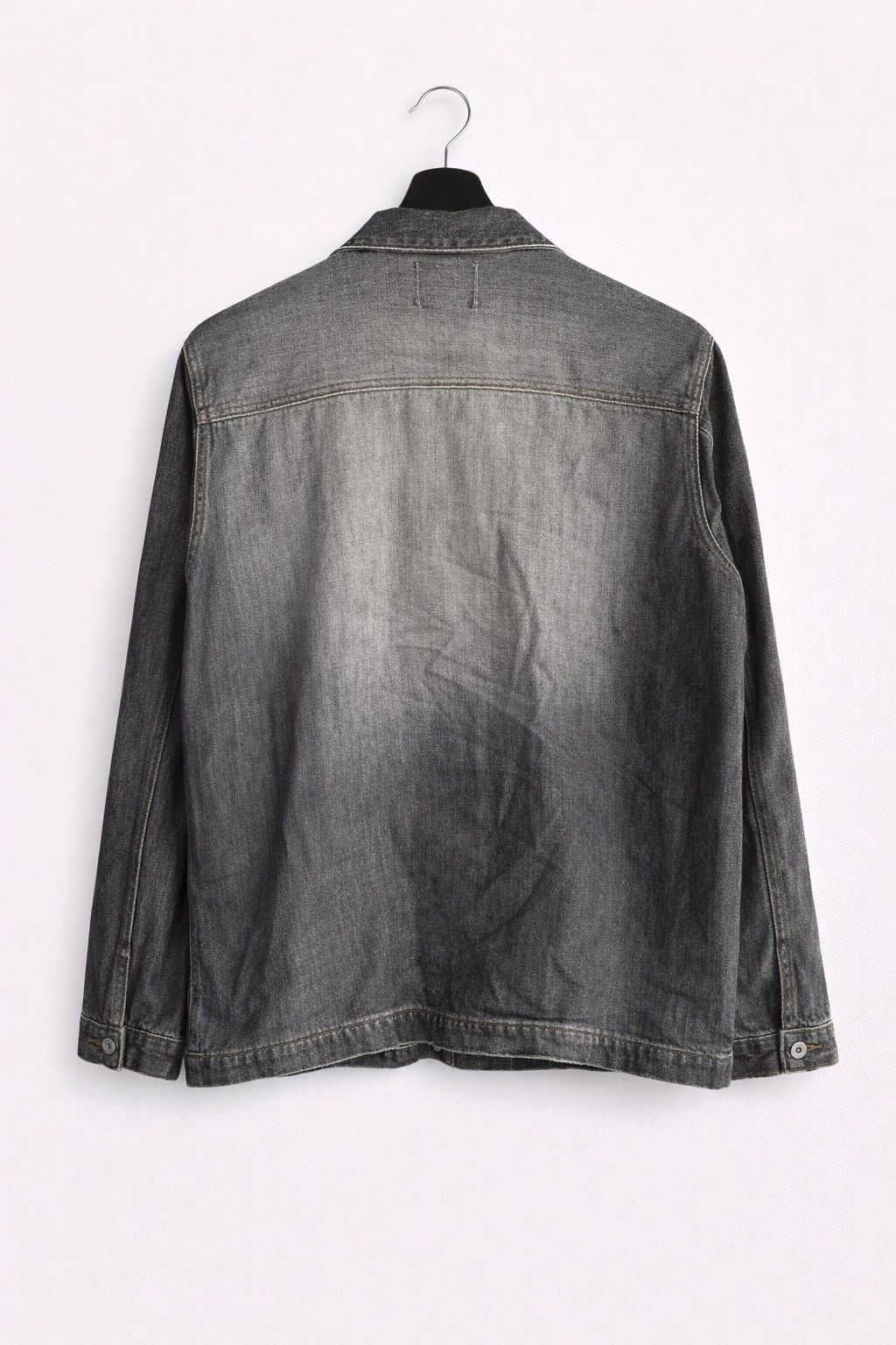 Japanese Brand Braitone Washed Denim Jacket Vintage Japanese Style Grey Size US L / EU 52-54 / 3 - 2 Thumbnail