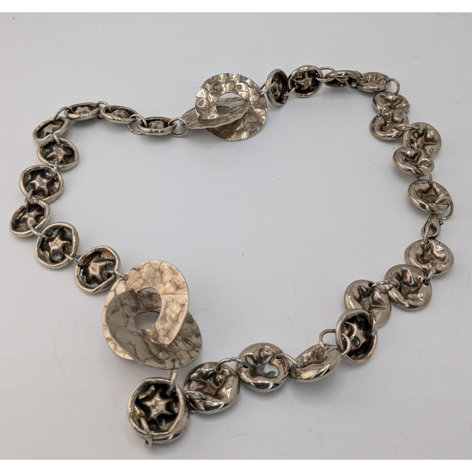 Other Brutalist Hammered Crushed Link Necklace Size ONE SIZE - 6 Thumbnail
