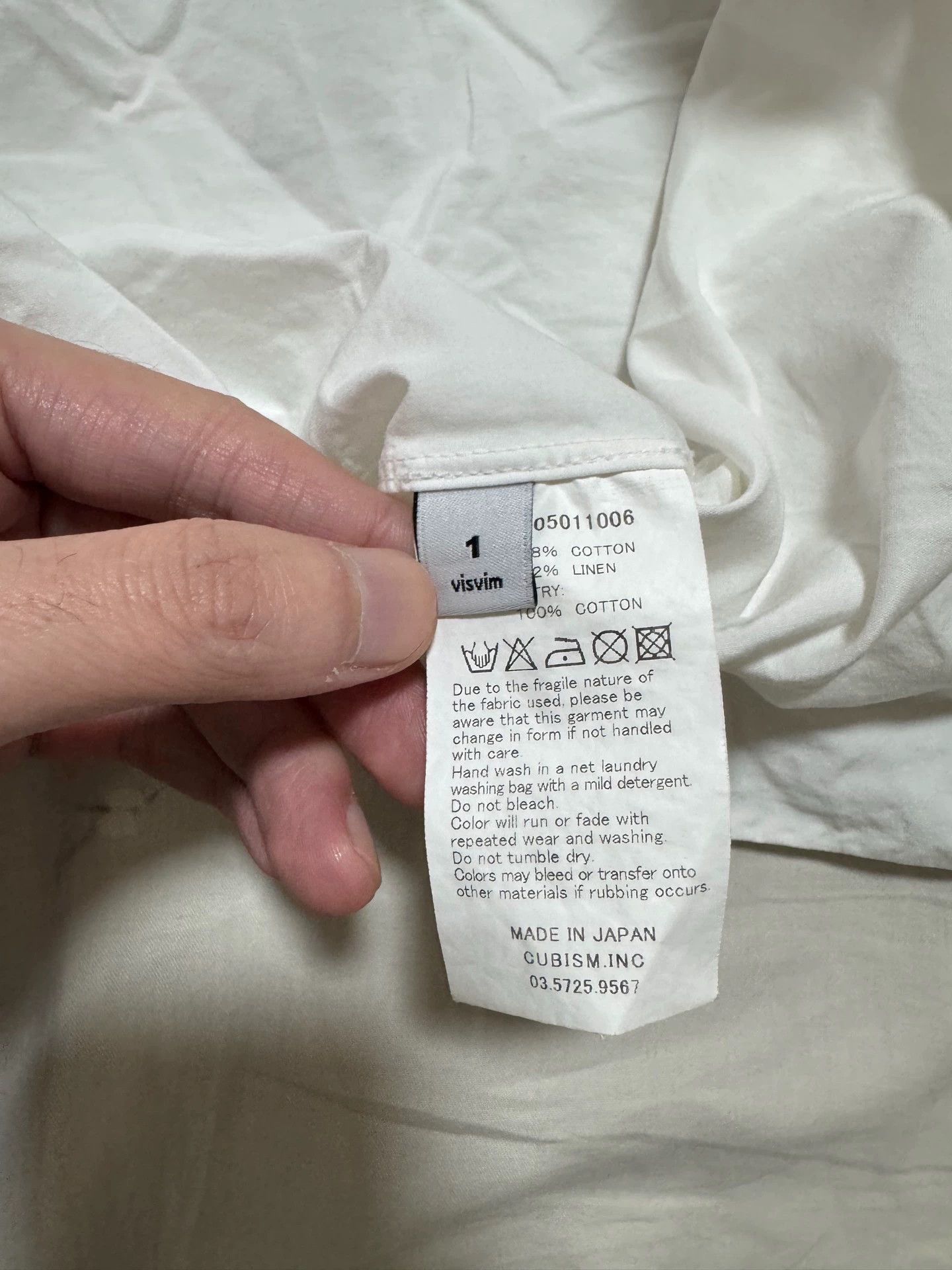 Visvim visvim ict 14SS Heart Vintage Patchwork White S Shirt Size US S / EU 44-46 / 1 - 4 Thumbnail