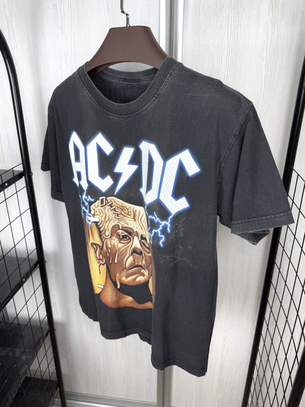 AC/DC VINTAGE 90s AC/DC "MELTDOWN FRANKENSTEIN'S MONSTER" BAND Tee Size US L / EU 52-54 / 3 - 7 Thumbnail
