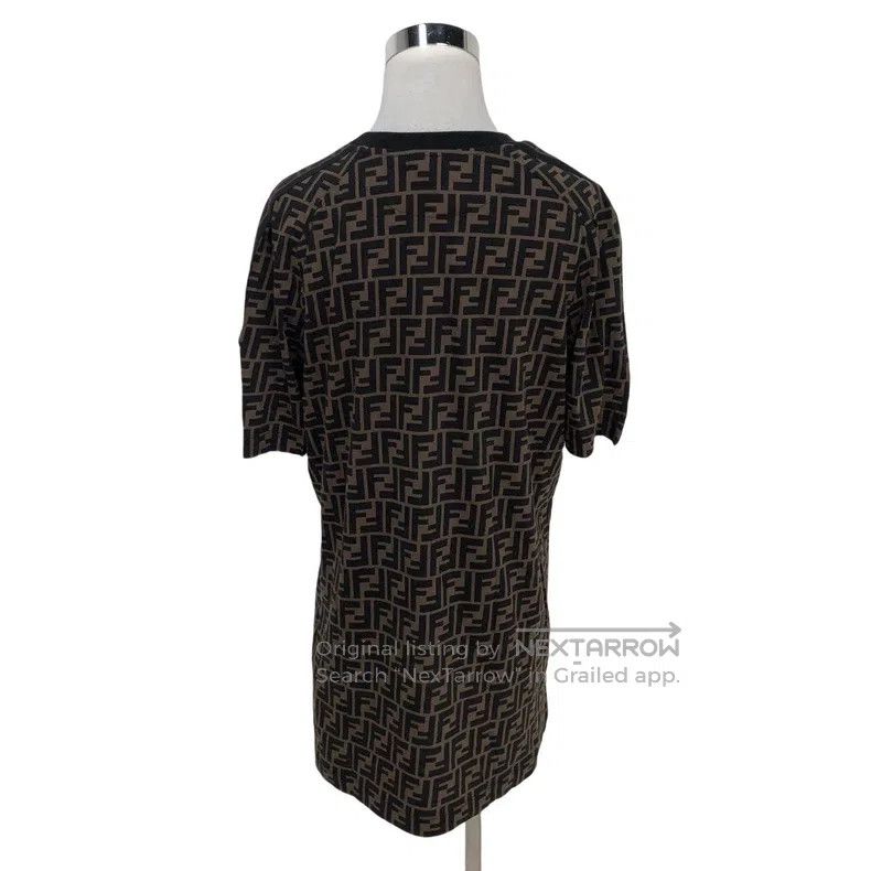 Fendi Fendi Full Print Letter Embroidery Short Sleeve Shirt Size S / US 4 / IT 40 - 2 Thumbnail