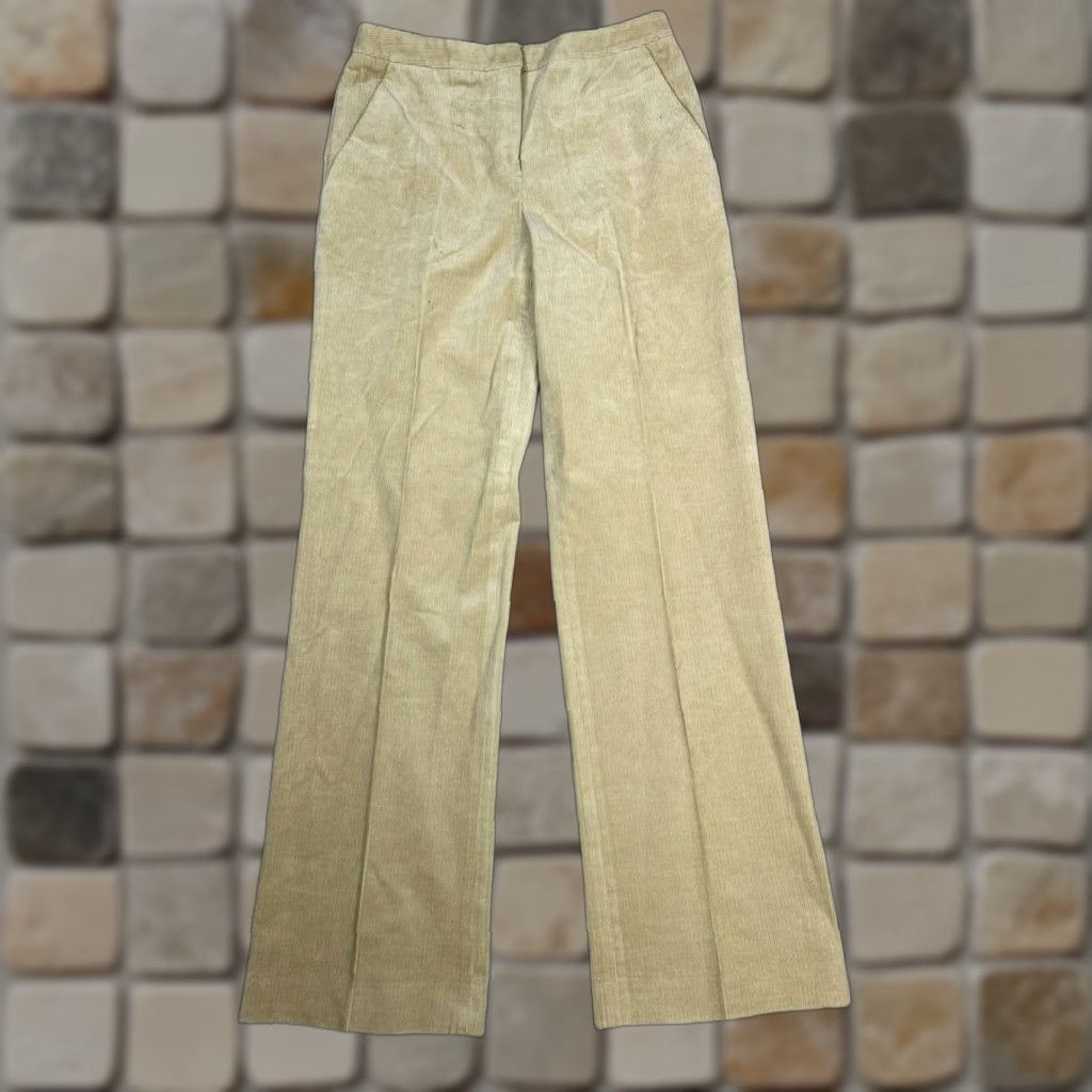 Brooks Brothers Brooks Brothers Corduroy Pants Womens 4 Beige Mid Rise Stretch Wide-Leg Casual Pants Beige Women 4 Brooks Brothers Wide-Leg Corduroy Pants 4 Beige Size 27" / US 4 / IT 40 - 1 Thumbnail