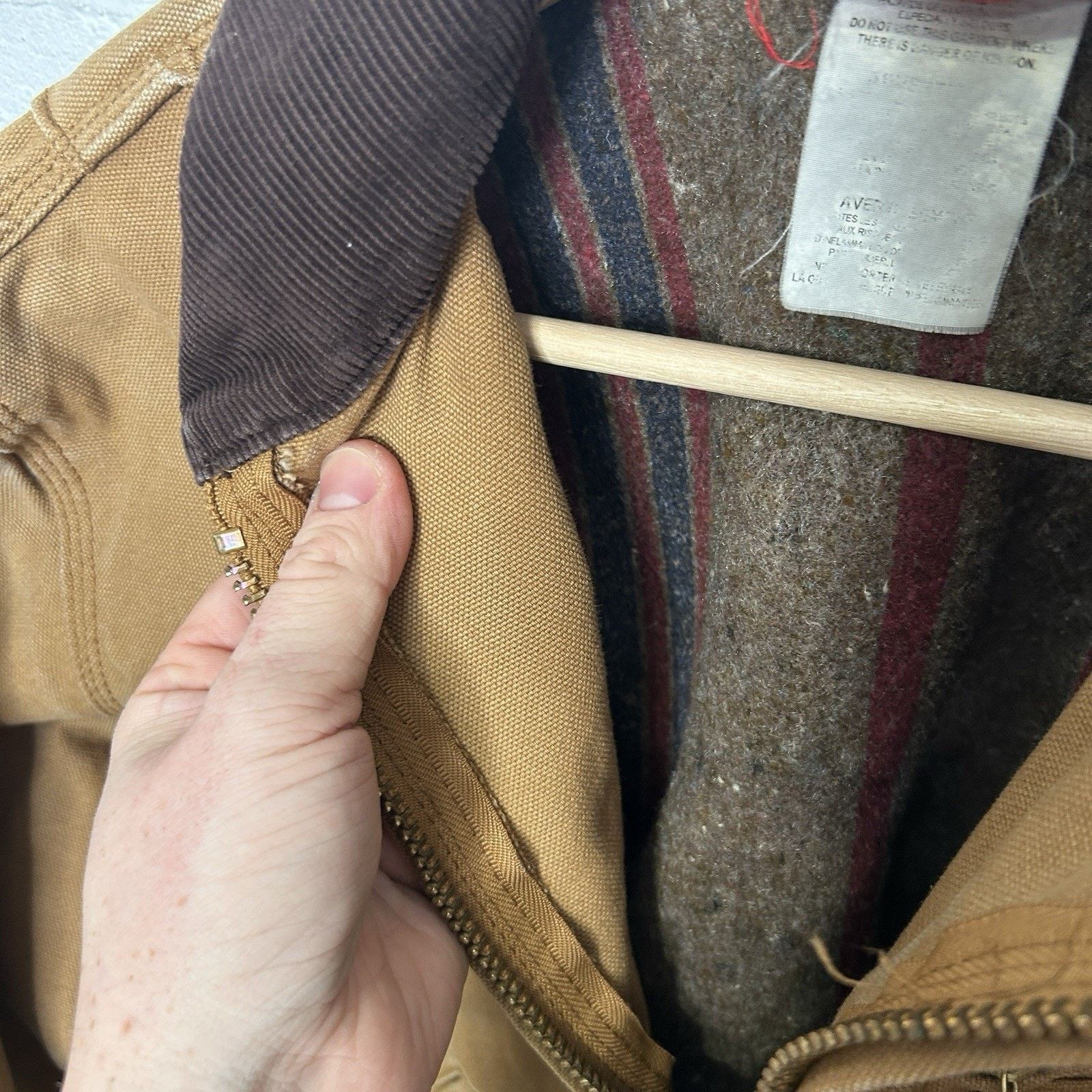 Vintage Dickies Blanket-Lined Canvas Detroit Jacket “Brown”