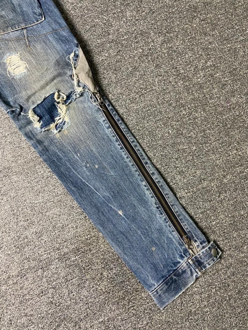 PPFM 🔥 PPFM Bondage Multi-zipper Denim Jeans 🔥 (136) Size US 32 / EU 48 - 16 Thumbnail