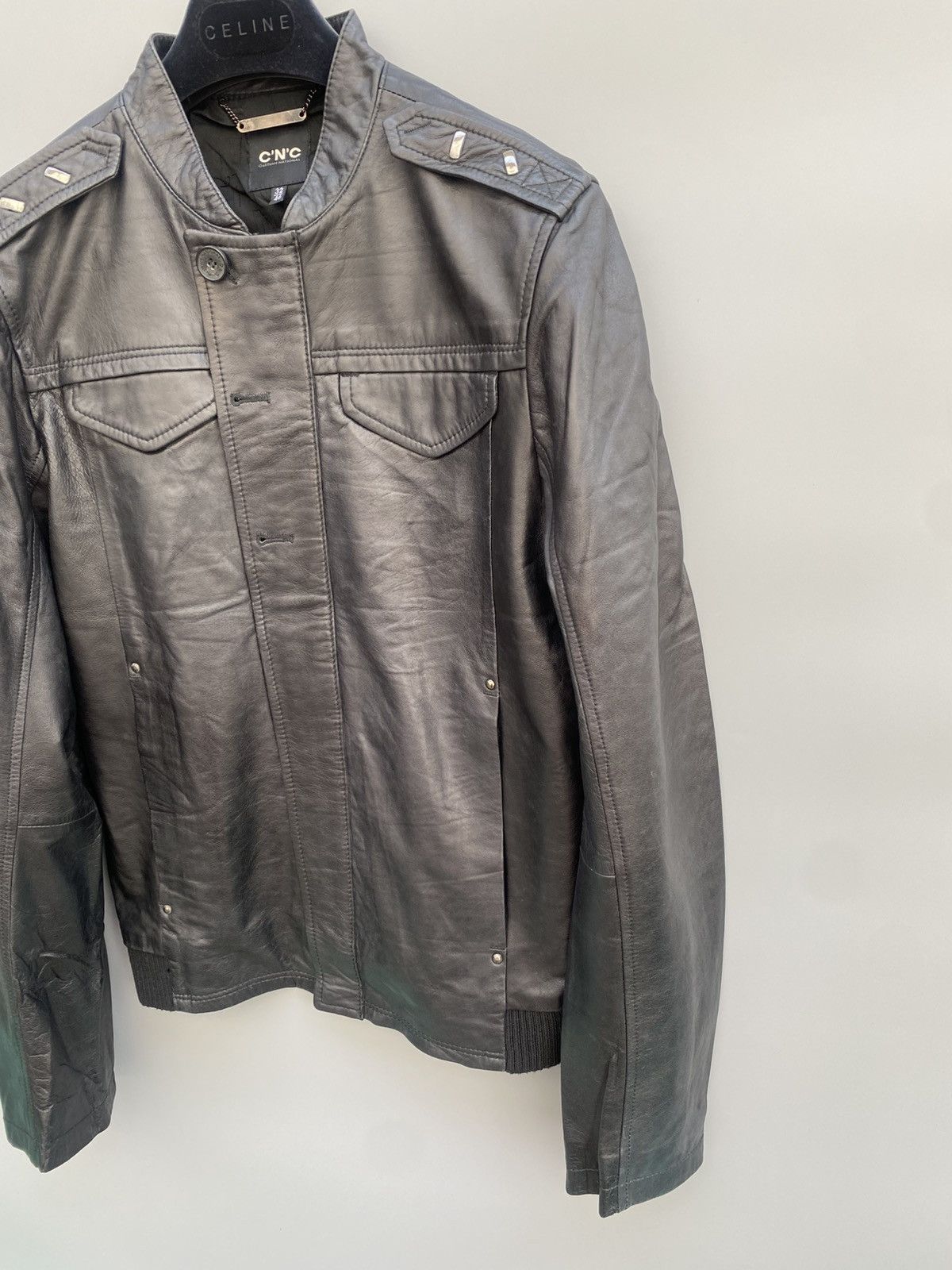 Costume National S/S 2008- CNC- Leather Biker Jacket Size US S / EU 44-46 / 1 - 2 Thumbnail