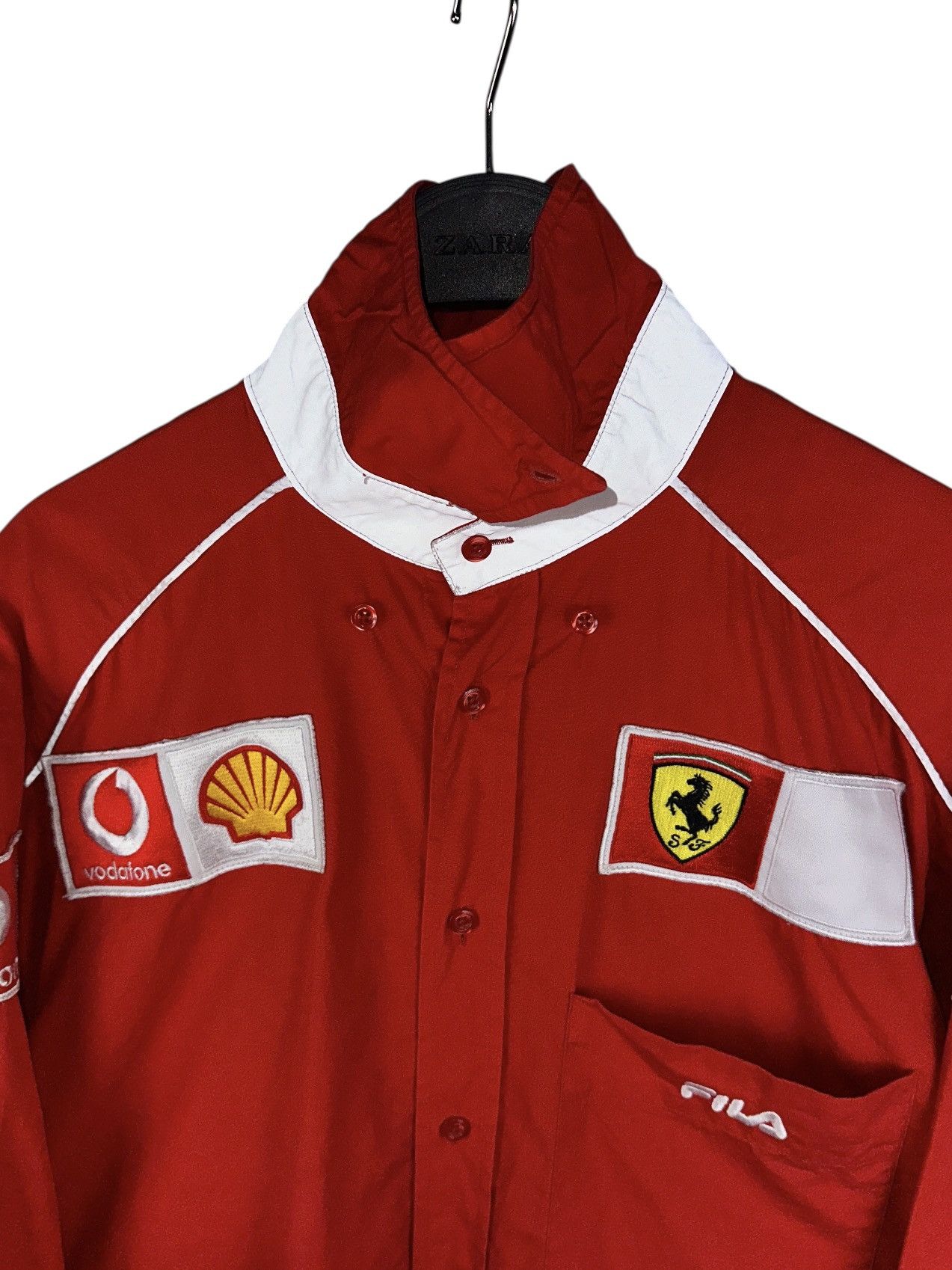 Ferrari Vintage Fila Scuderia Ferrari Shell Racing Shirt Long Sleeve Size US L / EU 52-54 / 3 - 4 Thumbnail