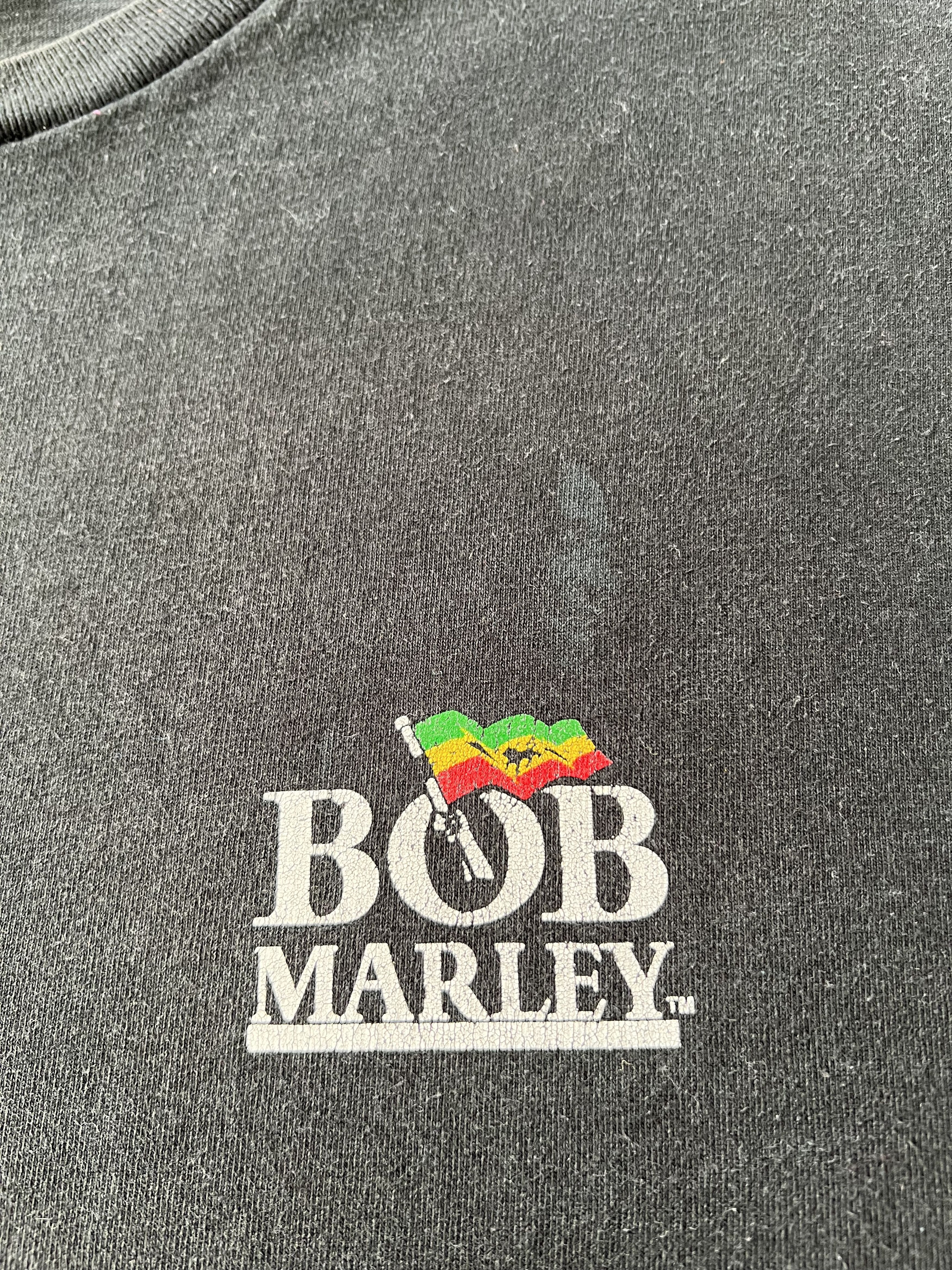 Band Tees Vintage 1996 Bob Marley Zion Train Jamaica Black T-shirt Size US XL / EU 56 / 4 - 6 Thumbnail