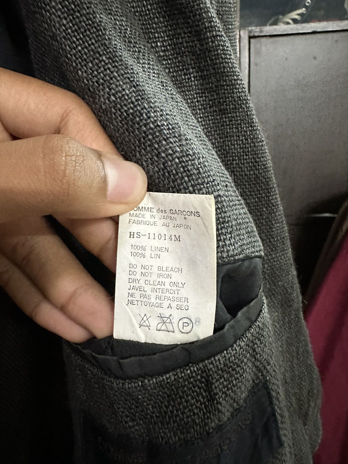 Comme des Garcons 👹Vintage Comme Des Garcons Linen Lined Jacket Size US L / EU 52-54 / 3 - 10 Thumbnail