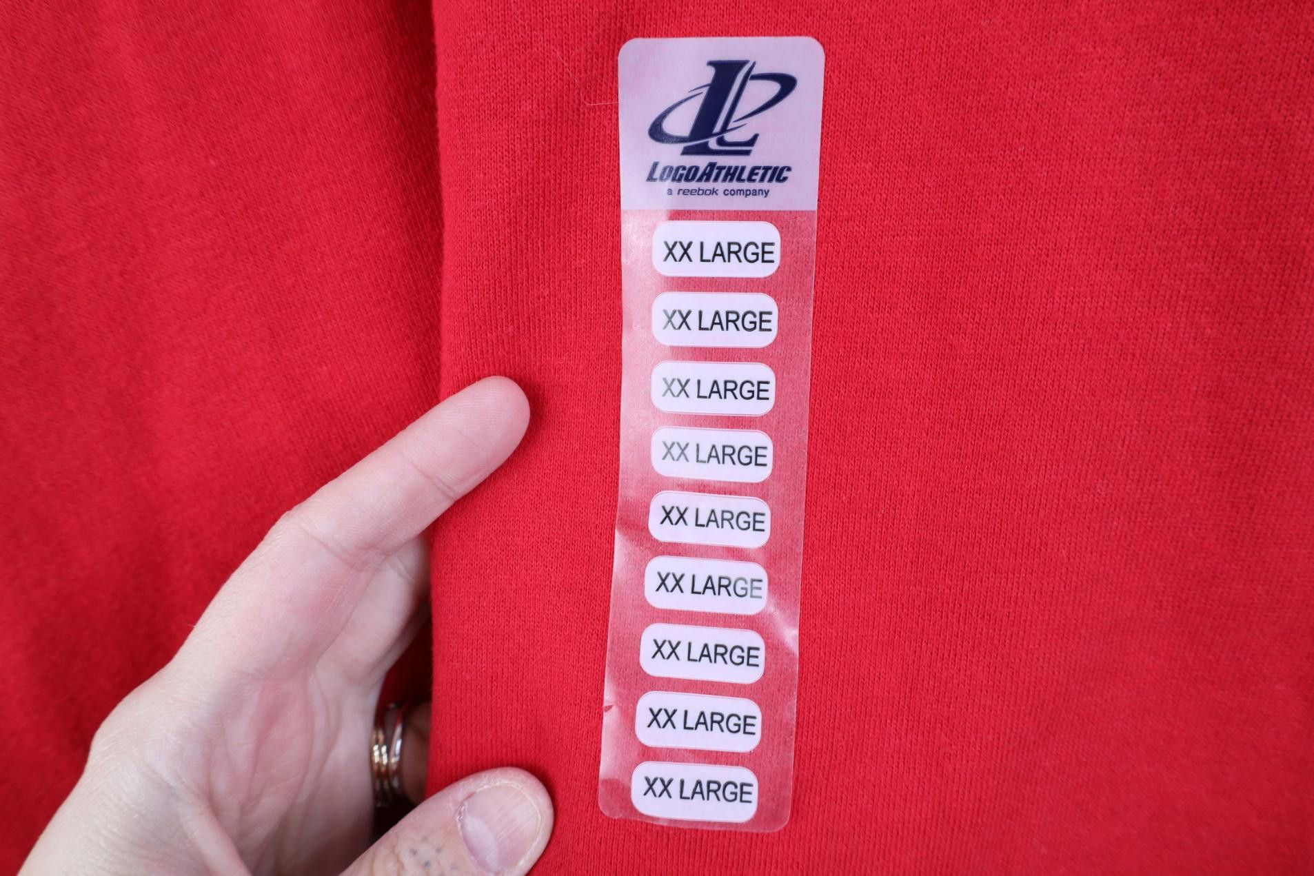 Vintage Deadstock Vintage 90s Streetwear Crewneck Sweatshirt Red Size US XXL / EU 58 / 5 - 4 Thumbnail
