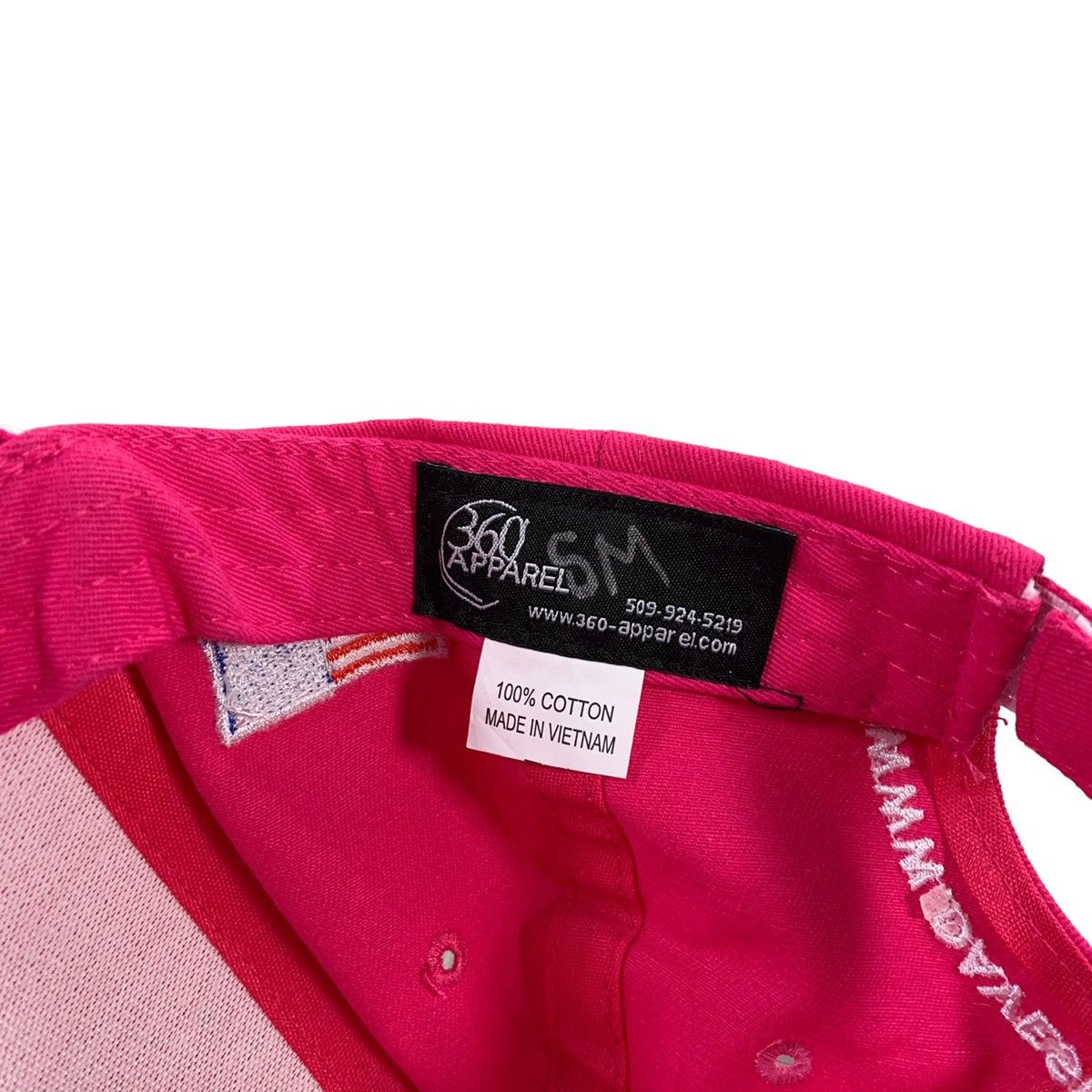 Vintage VTG Dave Smith Frontier Sales Coeir D'Alene Idaho Pink Hat Size ONE SIZE - 6 Thumbnail