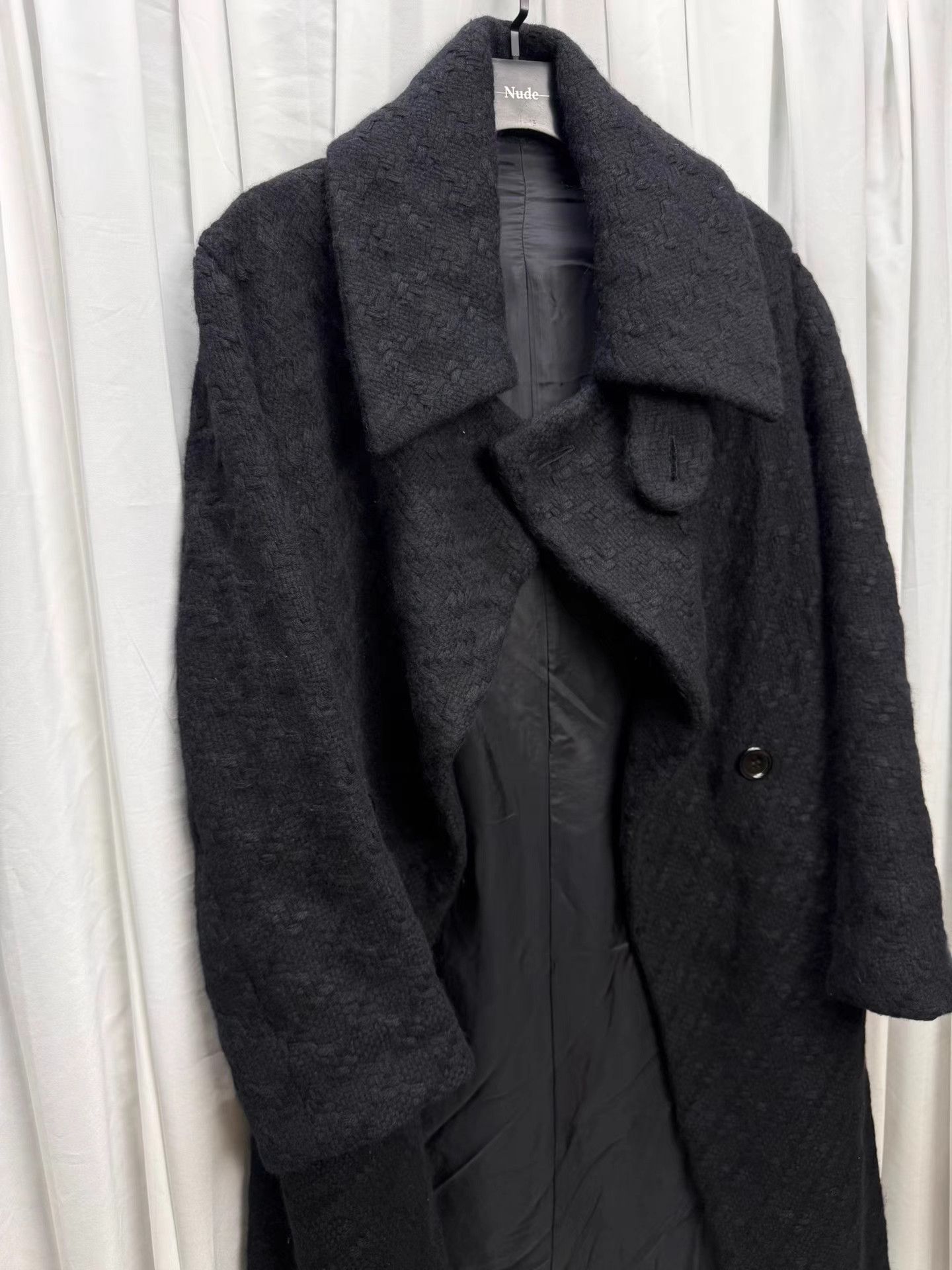 Yohji Yamamoto Yohji Yamamoto Main Line Chunky Knit Wool Coat K20 Size US M / EU 48-50 / 2 - 3 Thumbnail