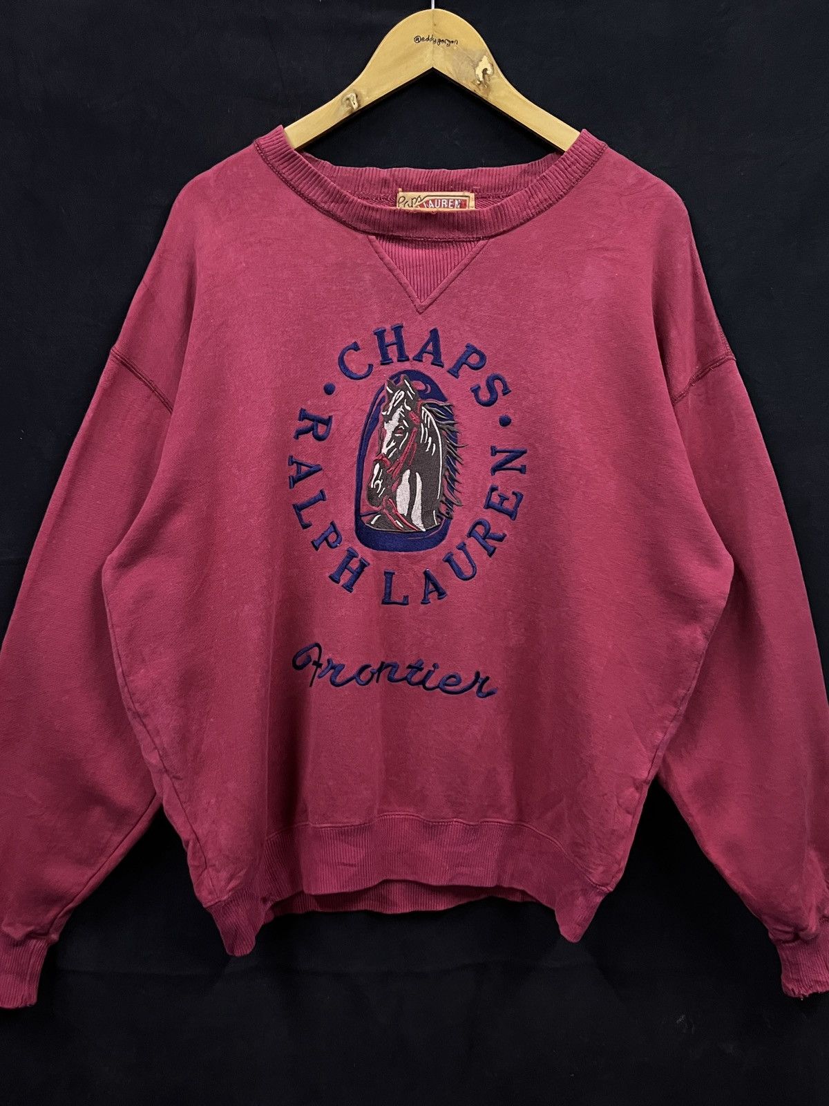 Chaps Ralph Lauren VINTAGE 90s CHAPS RALPH LAUREN FRONTIER SWEATSHIRT Size US L / EU 52-54 / 3 - 1 Thumbnail