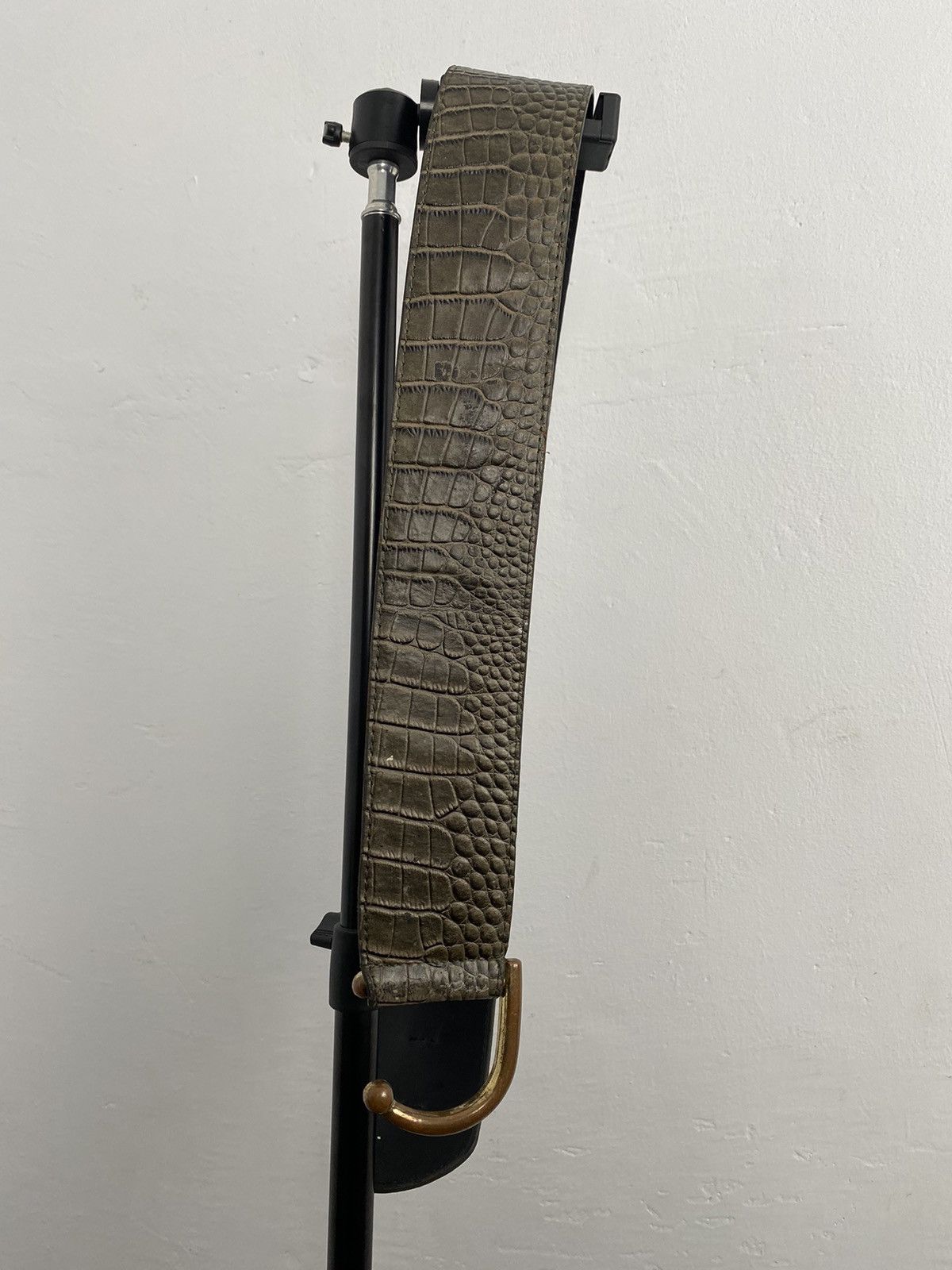 If Six Was Nine × Japanese Brand × Le Grande Bleu (L.G.B.) Aligator wide belt Size ONE SIZE - 4 Thumbnail