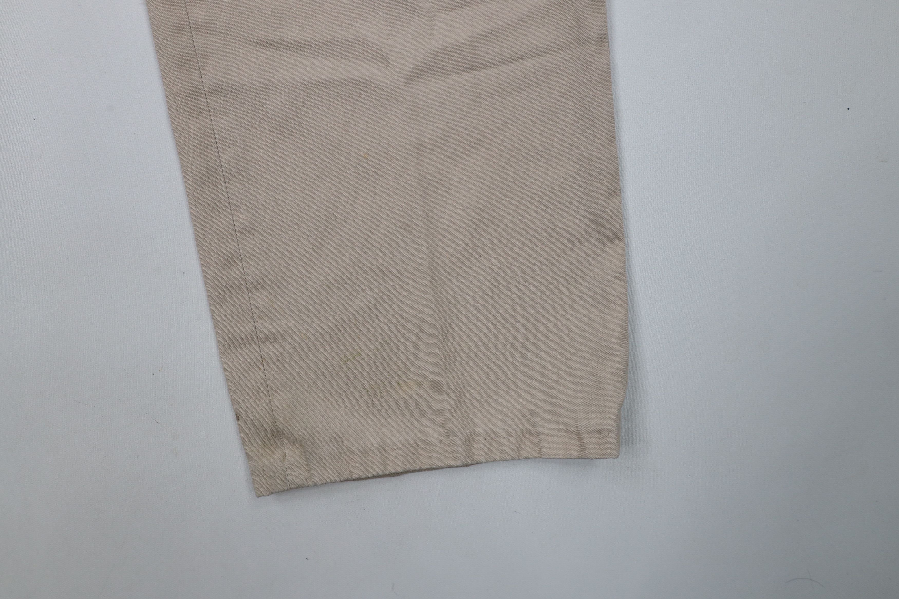 Vintage × Wrangler Vintage 70s Wrangler Flared Wide Leg Chino Pants Beige USA Size US 34 / EU 50 - 5 Thumbnail