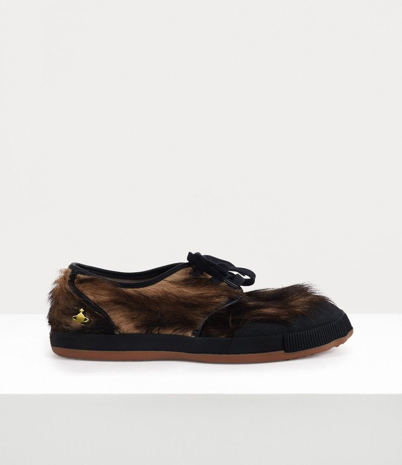 Vivienne Westwood o1srvl11e0326 Low Top Animal Gym Derby Shoes in Brown Size US 9 / EU 42 - 1 Thumbnail